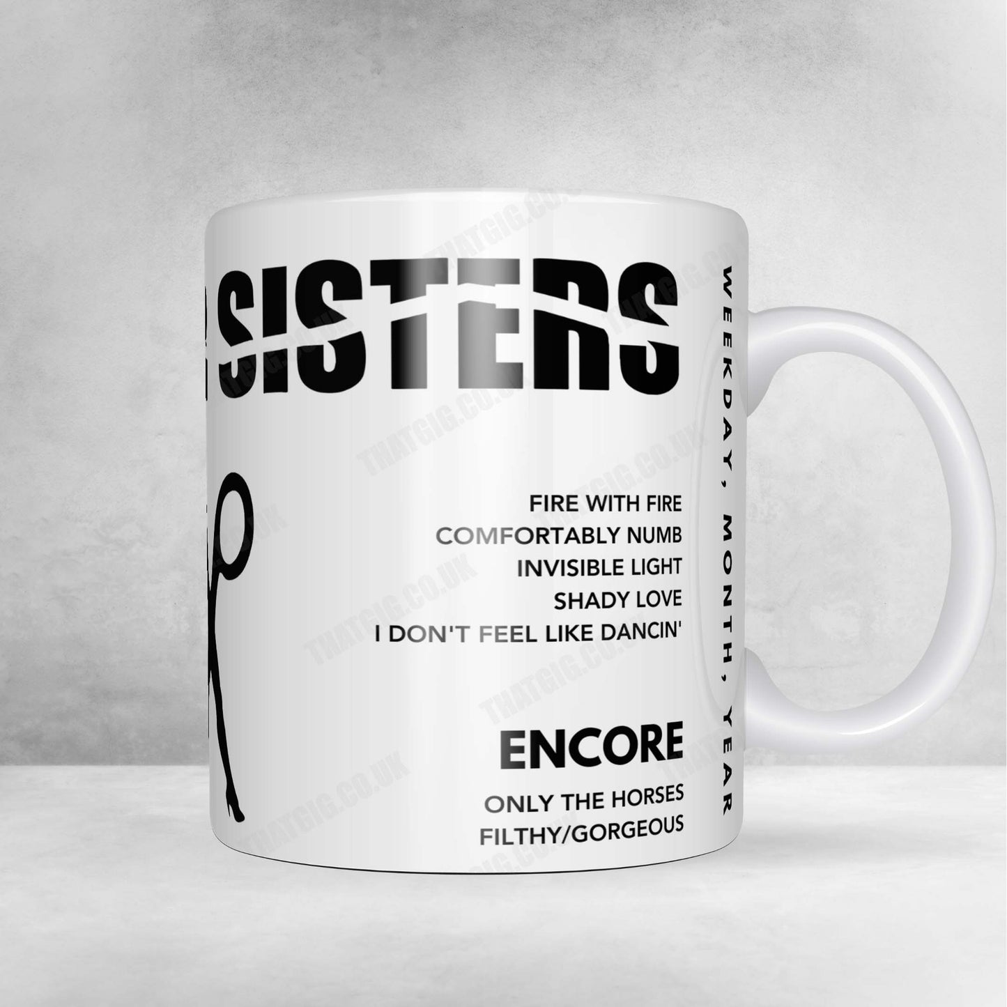 Scissor Sisters Setlist Mug