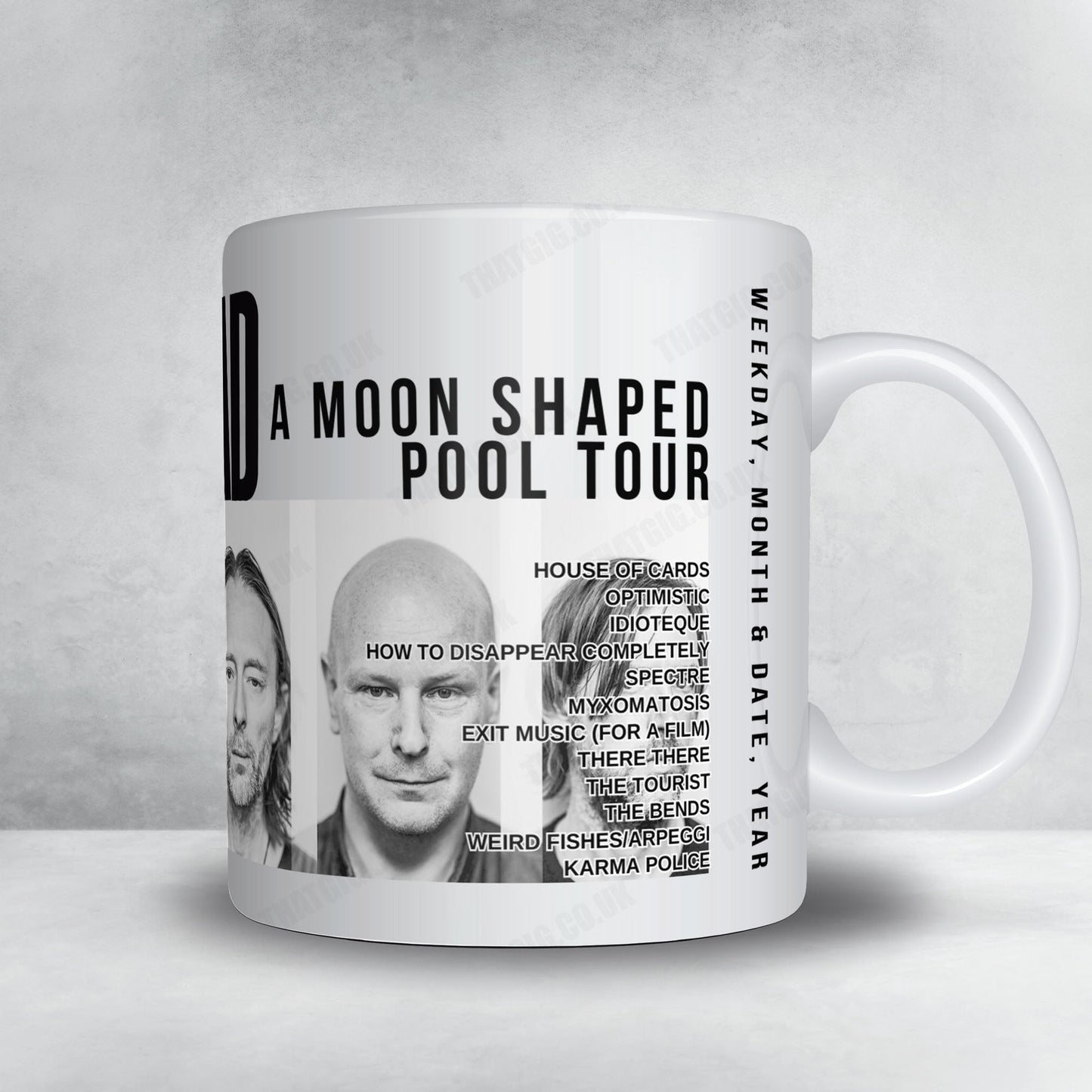 Radiohead Setlist Mug - TD Garden, Boston - July 29th, 2018