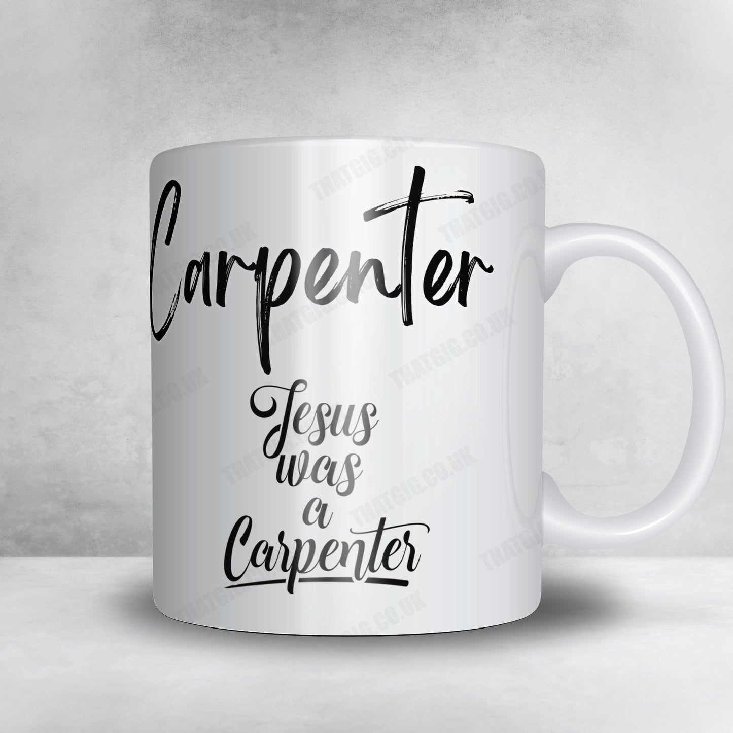 Sabrina Carpenter "Jesus Was a Carpenter" Mug Quote