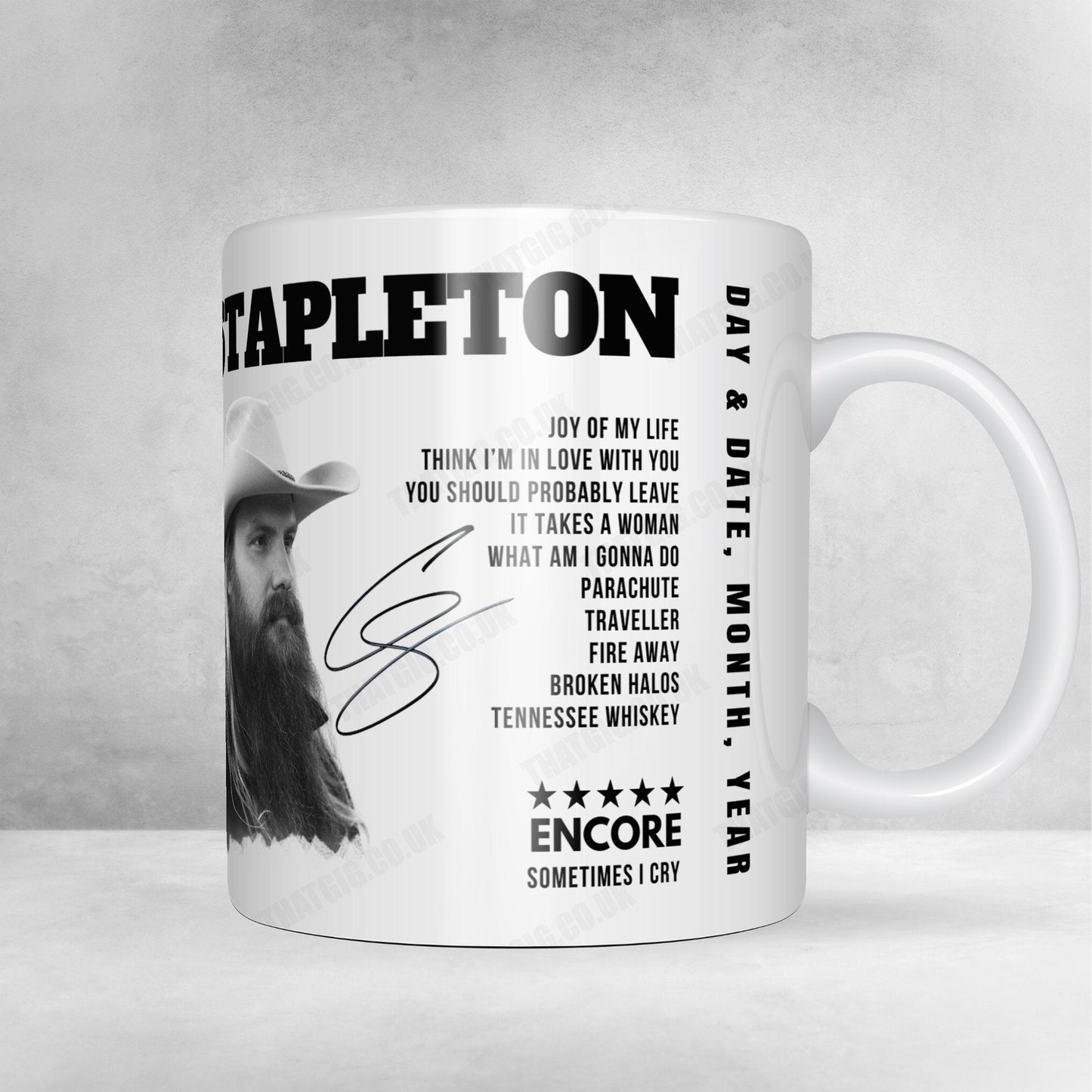 Chris Stapleton Setlist Mug - Highland Festival Grounds at the Kentucky Expo Center, Louisville - September 18th, 2022