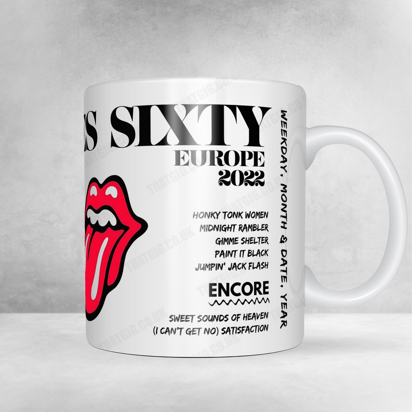 The Rolling Stones Setlist Mug - Olympiastadion, Munich, Germany - June 5th, 2022