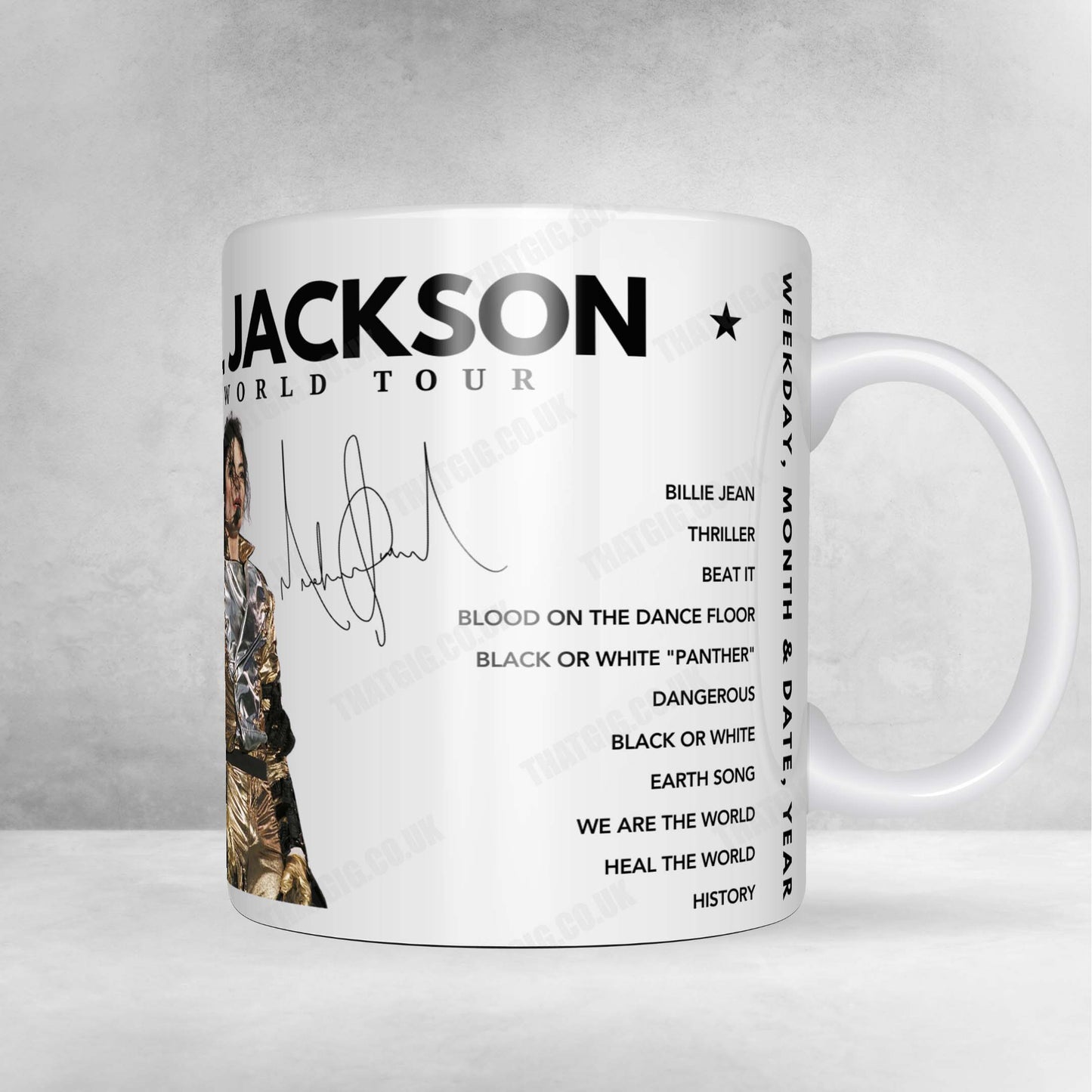 Michael Jackson Setlist Poster - Wembley Stadium, London, England - July 15th, 1997