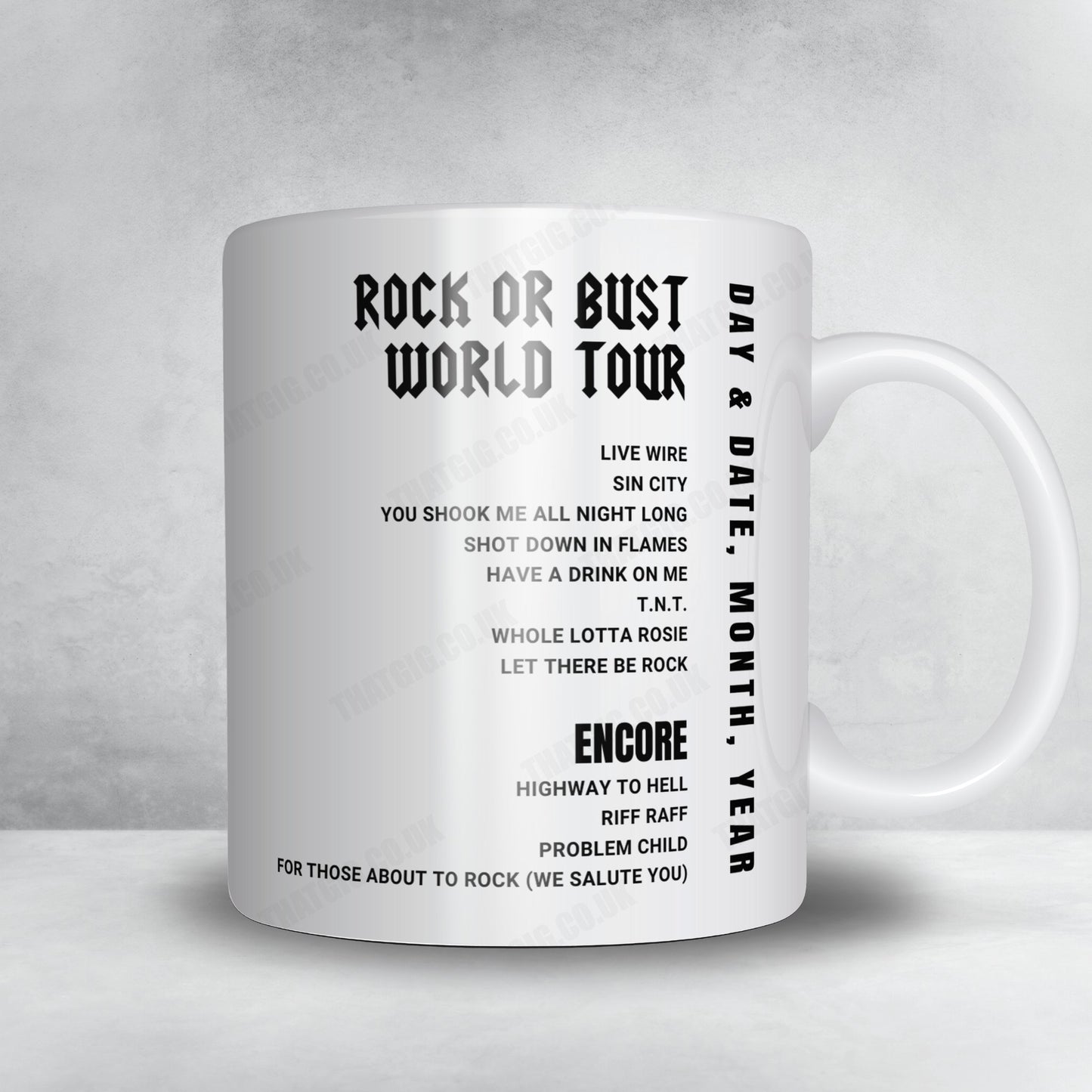 AC/DC Setlist Mug - Jahnwiesen, Cologne - June 19th, 2015