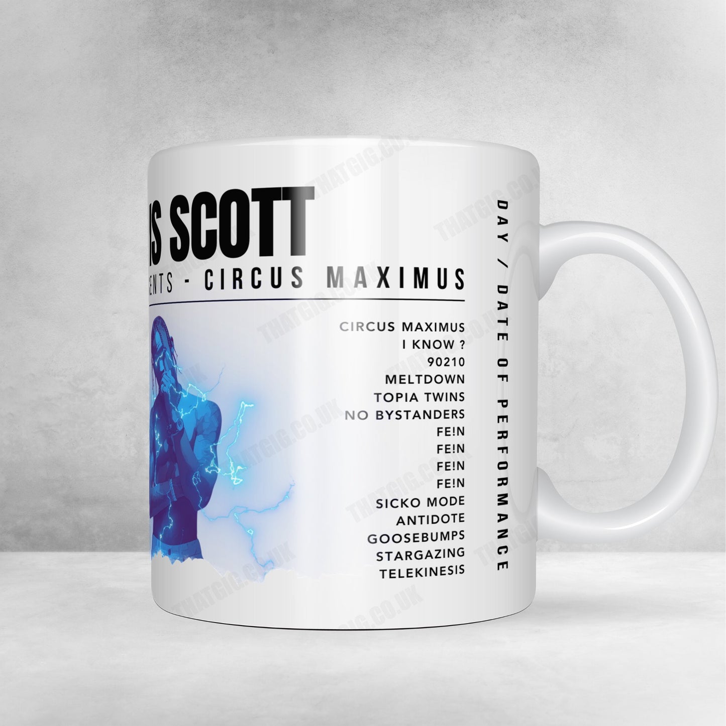 Travis Scott Setlist Poster - Wireless Festival, England - July 8th, 2023