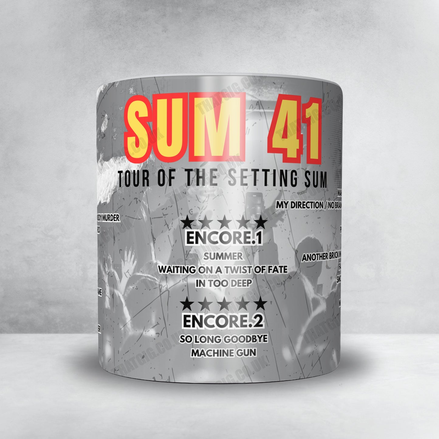 Sum 41 Setlist Poster - Barclays Arena, Hamburg - November 5th, 2024