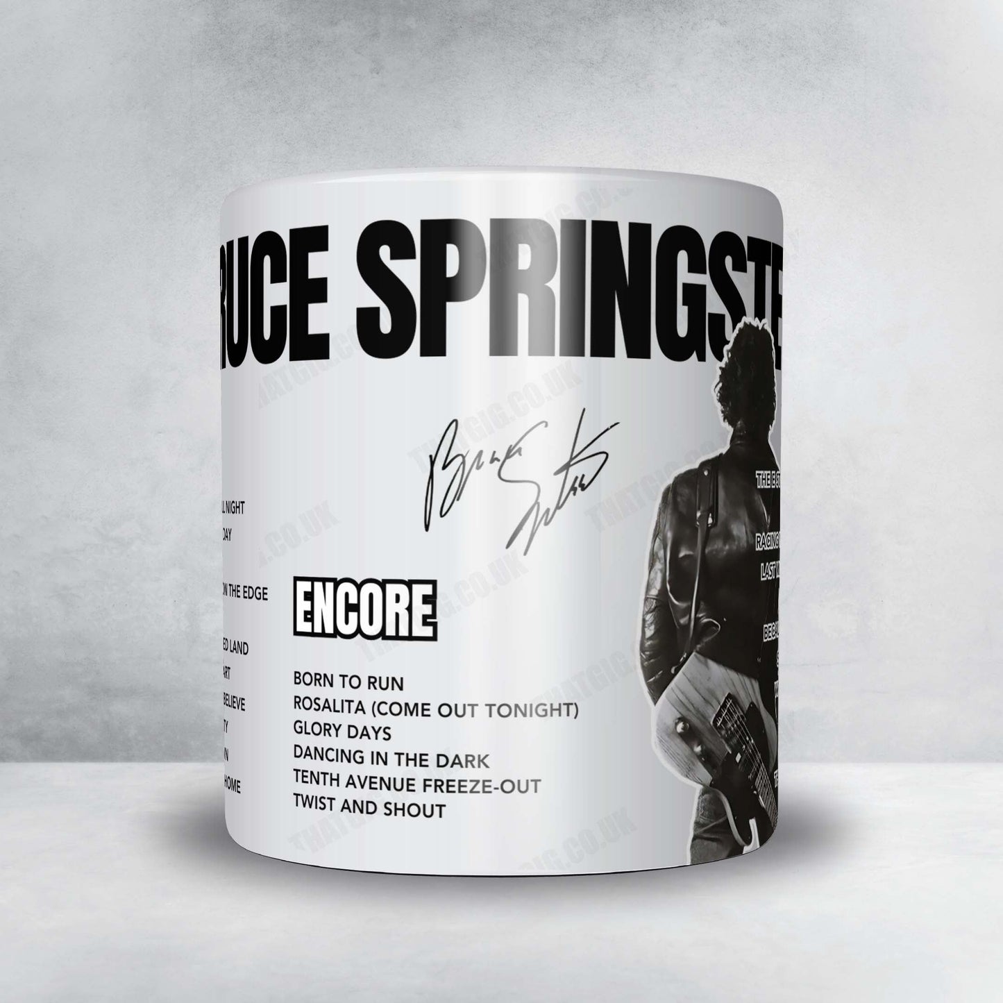 Bruce Springsteen Setlist Mug - Pollak Theatre, West Long Branch - April 26th, 2025