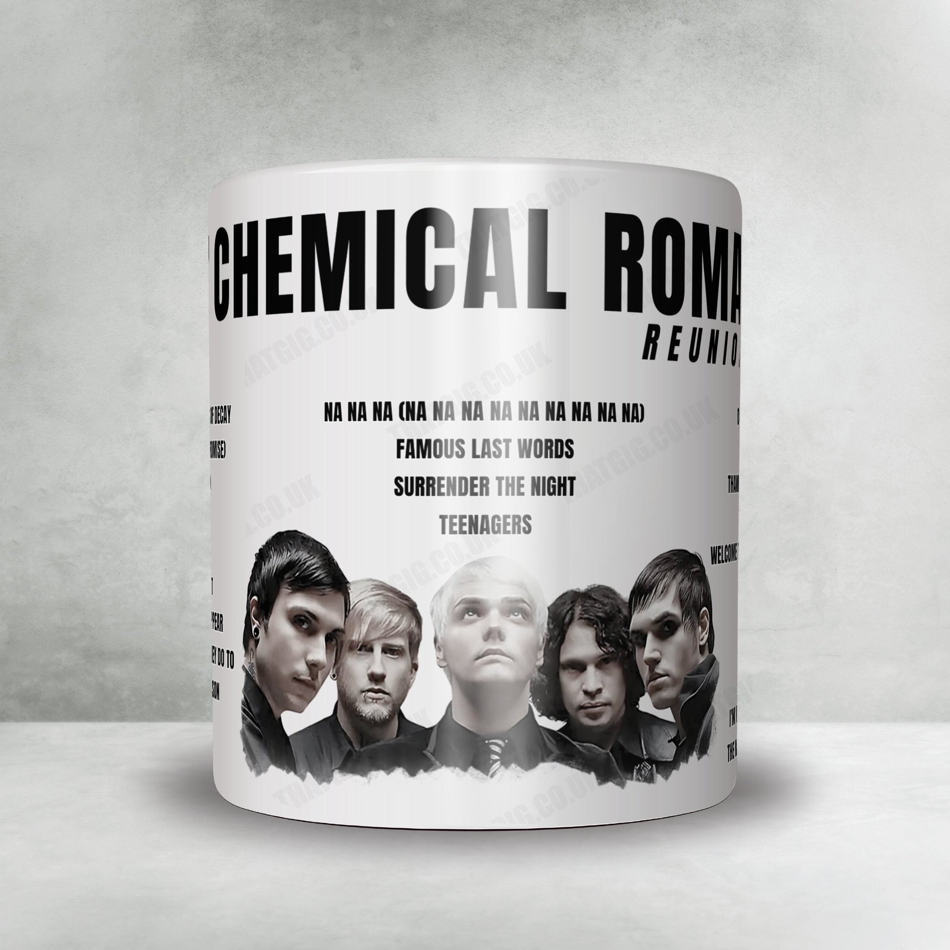 My Chemical Romance Setlist Mug - Qudos Bank Arena, Sydney - March 19th, 2023