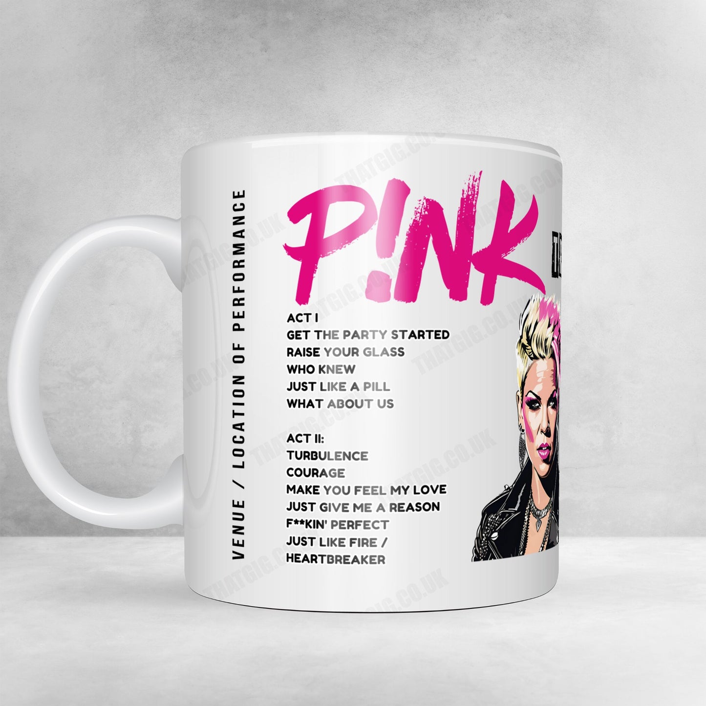 P!nk Setlist Poster - Centre Bell Montreal - November 1st, 2023