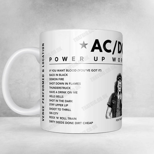 AC/DC Setlist Mug - Amway Arena, Orlando - November 19th, 2009