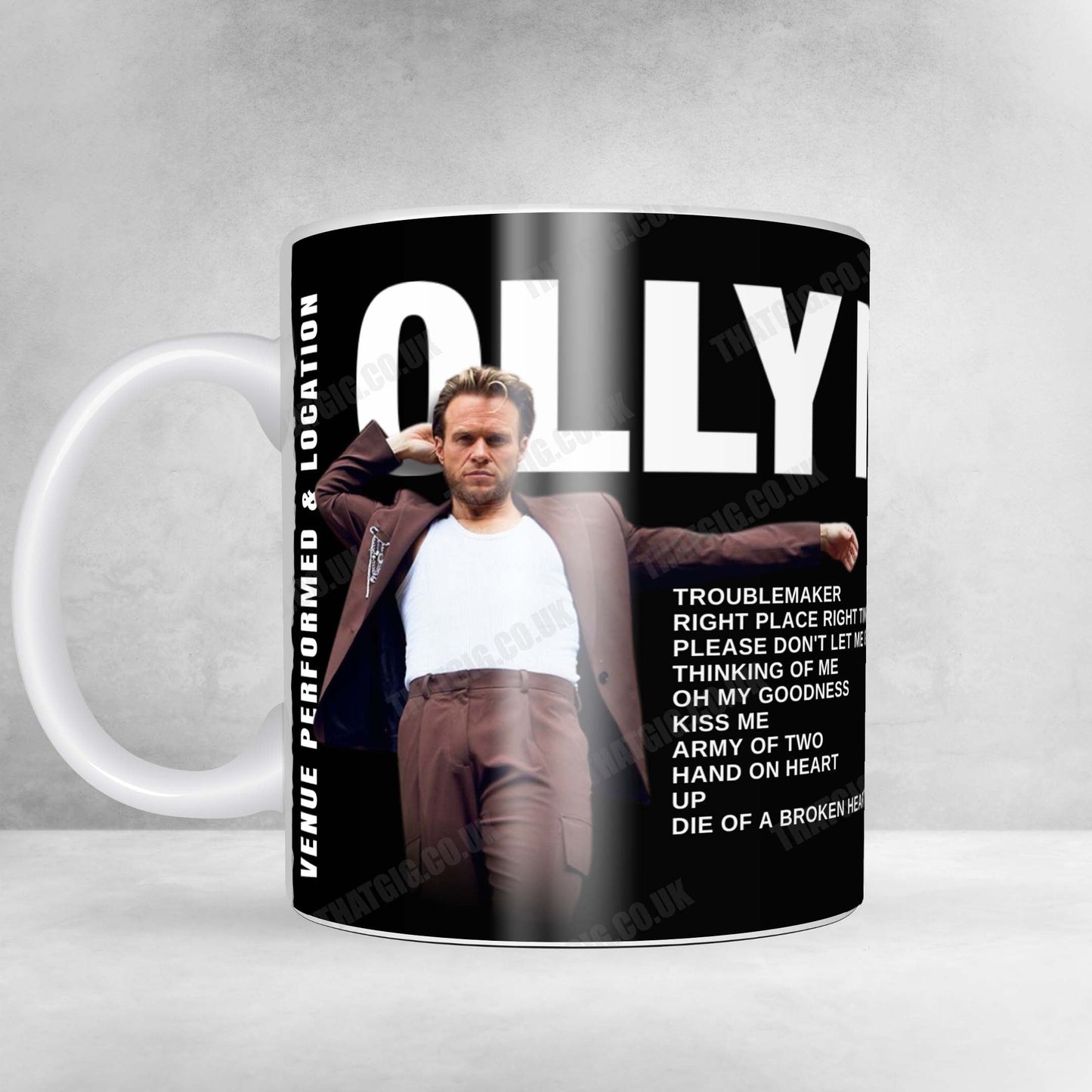 Olly Murs Setlist Mug - The O2 Arena, London - May 25th, 2025