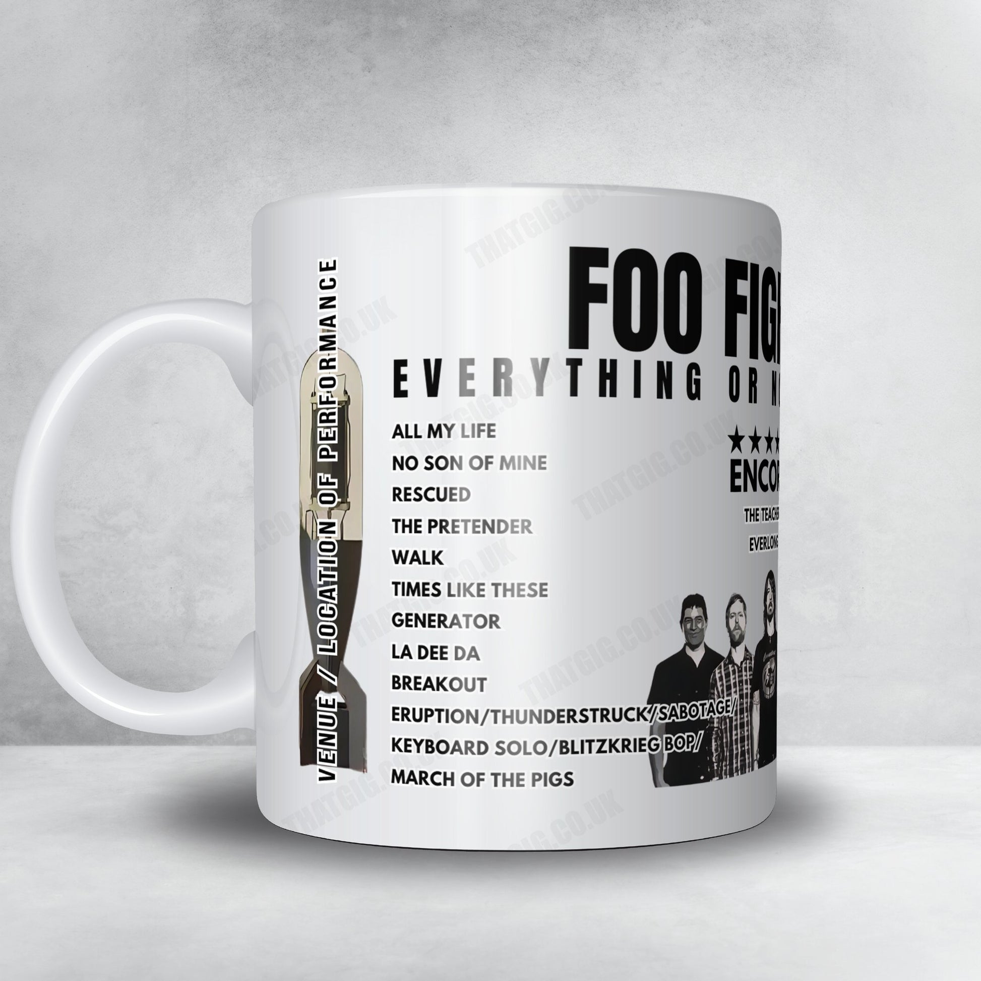 Foo Fighters Setlist Mug - Citi Field, Queens - July 19th, 2024