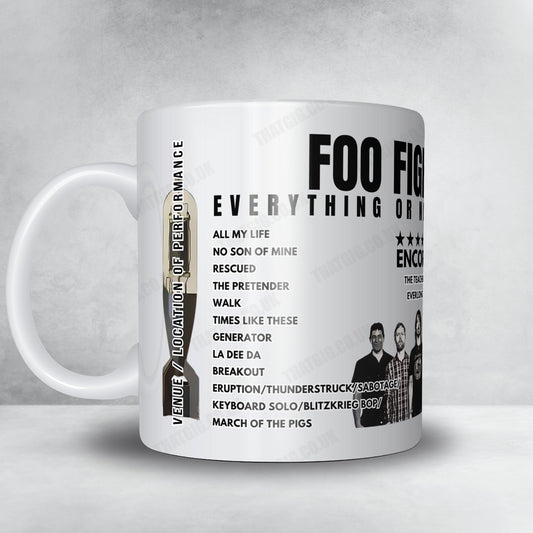 Foo Fighters Setlist Mug - Petco Park, San Diego - August 7th, 2024