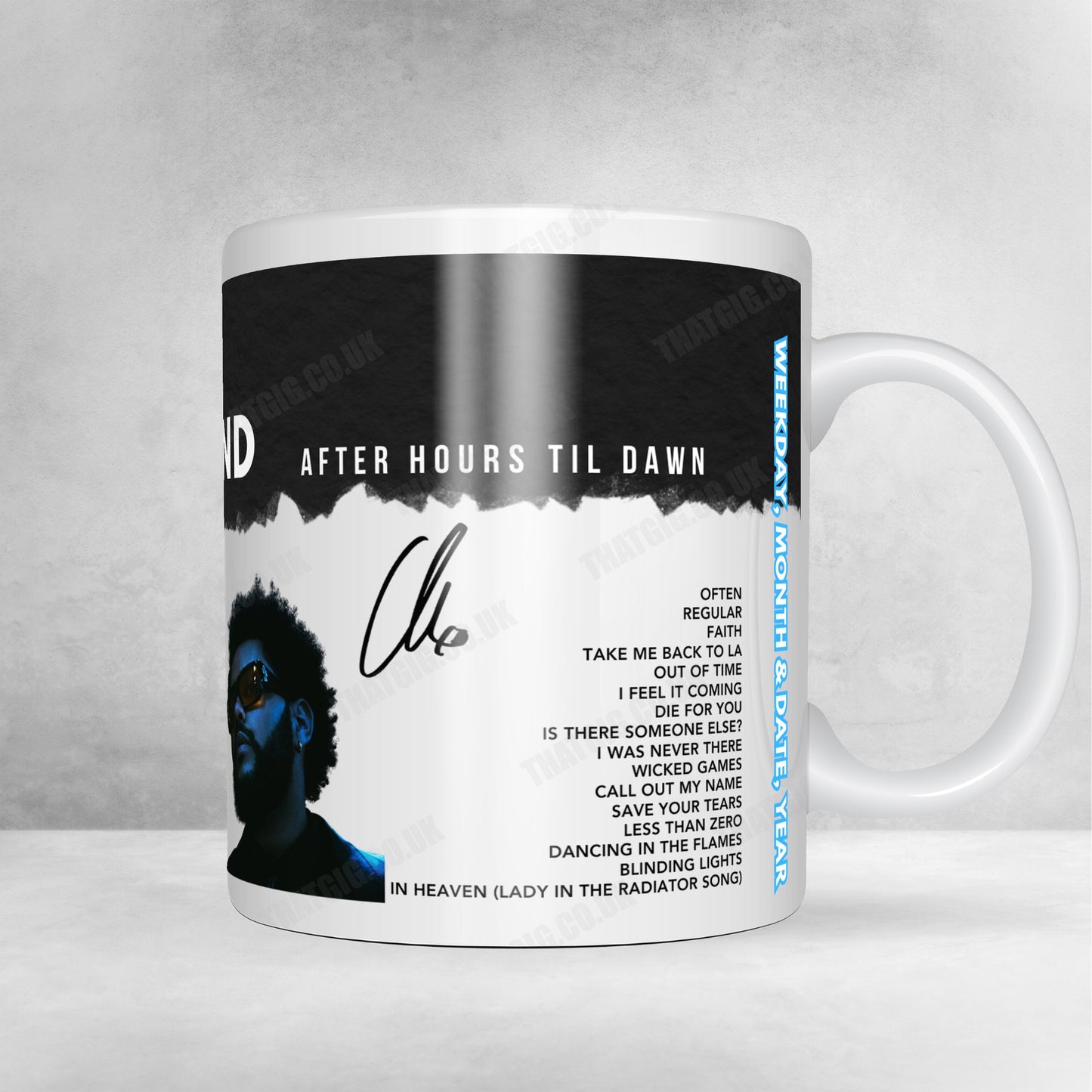 The Weeknd Setlist Mug - Marvel Stadium, Melbourne, Australia - October 6th, 2024