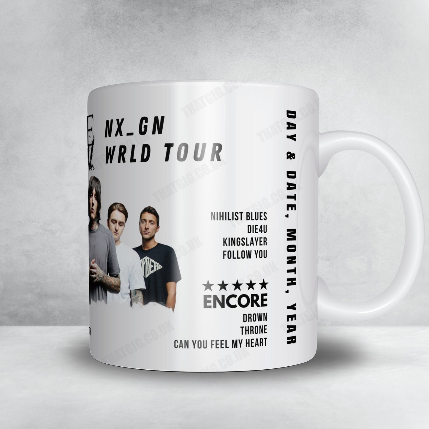 Bring Me the Horizon Setlist Mug - Las Vegas Festival Grounds, Las Vegas - April 27th, 2024
