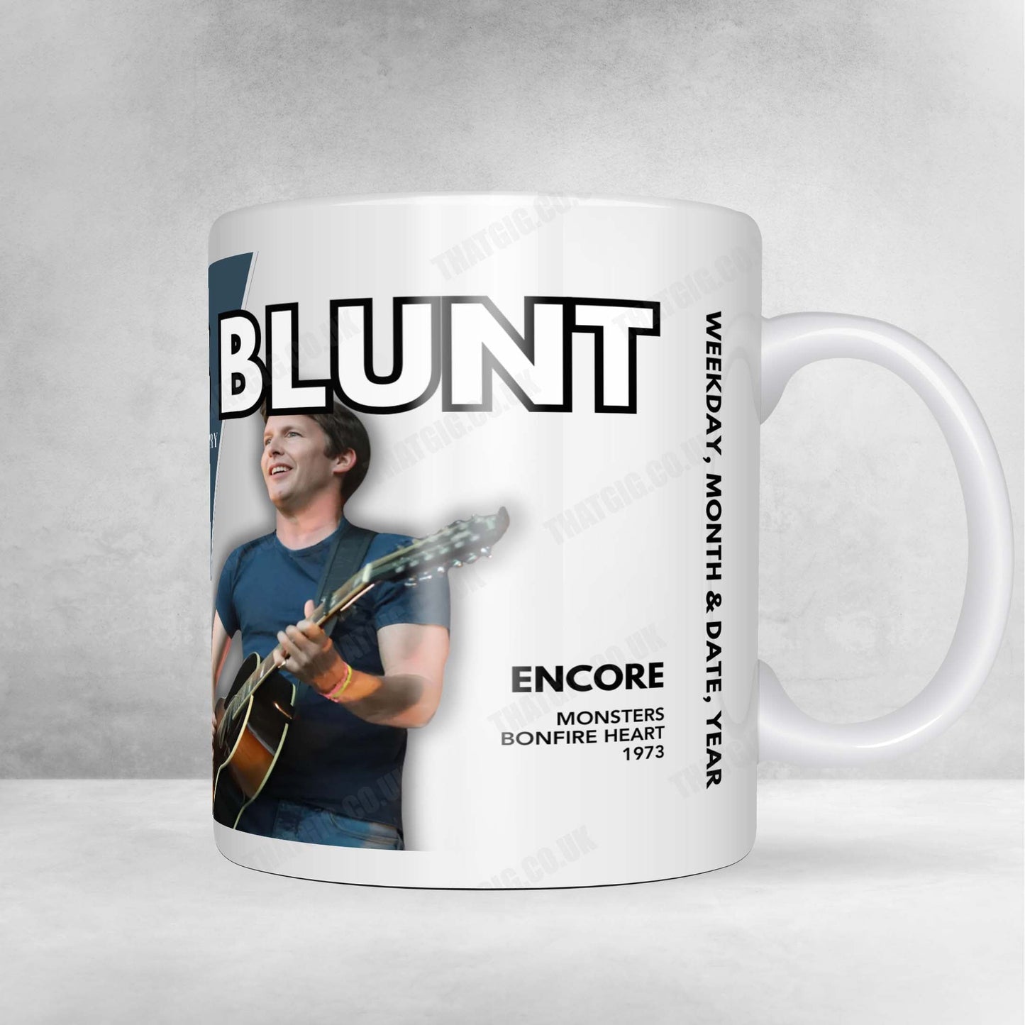 James Blunt Setlist Mug - Terrasse du Palais des Festivals, Cannes - July 15th, 2024