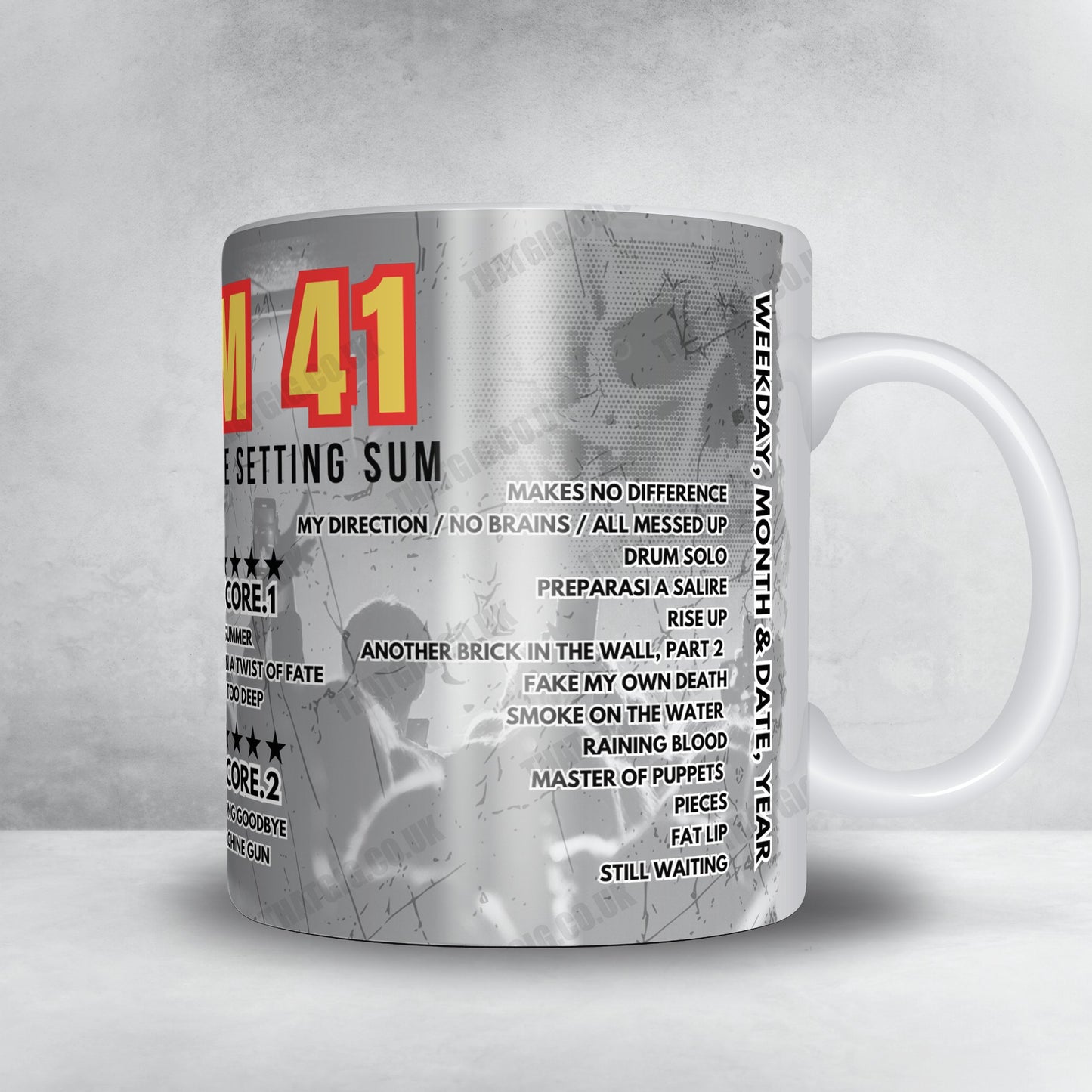 Sum 41 Setlist Mug - Agrobaan, Ysselsteyn - June 28th, 2024