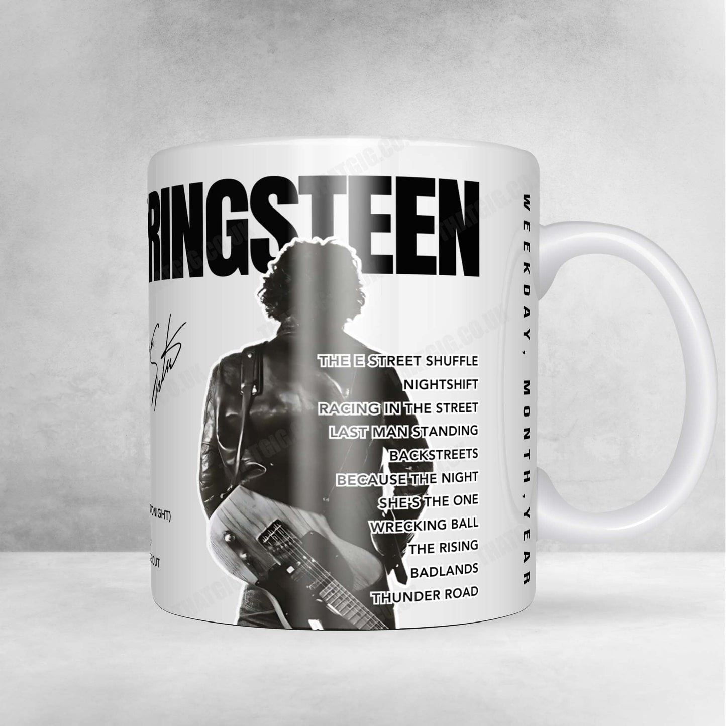Bruce Springsteen Setlist Mug - Scotiabank Arena, Toronto - November 3rd, 2024