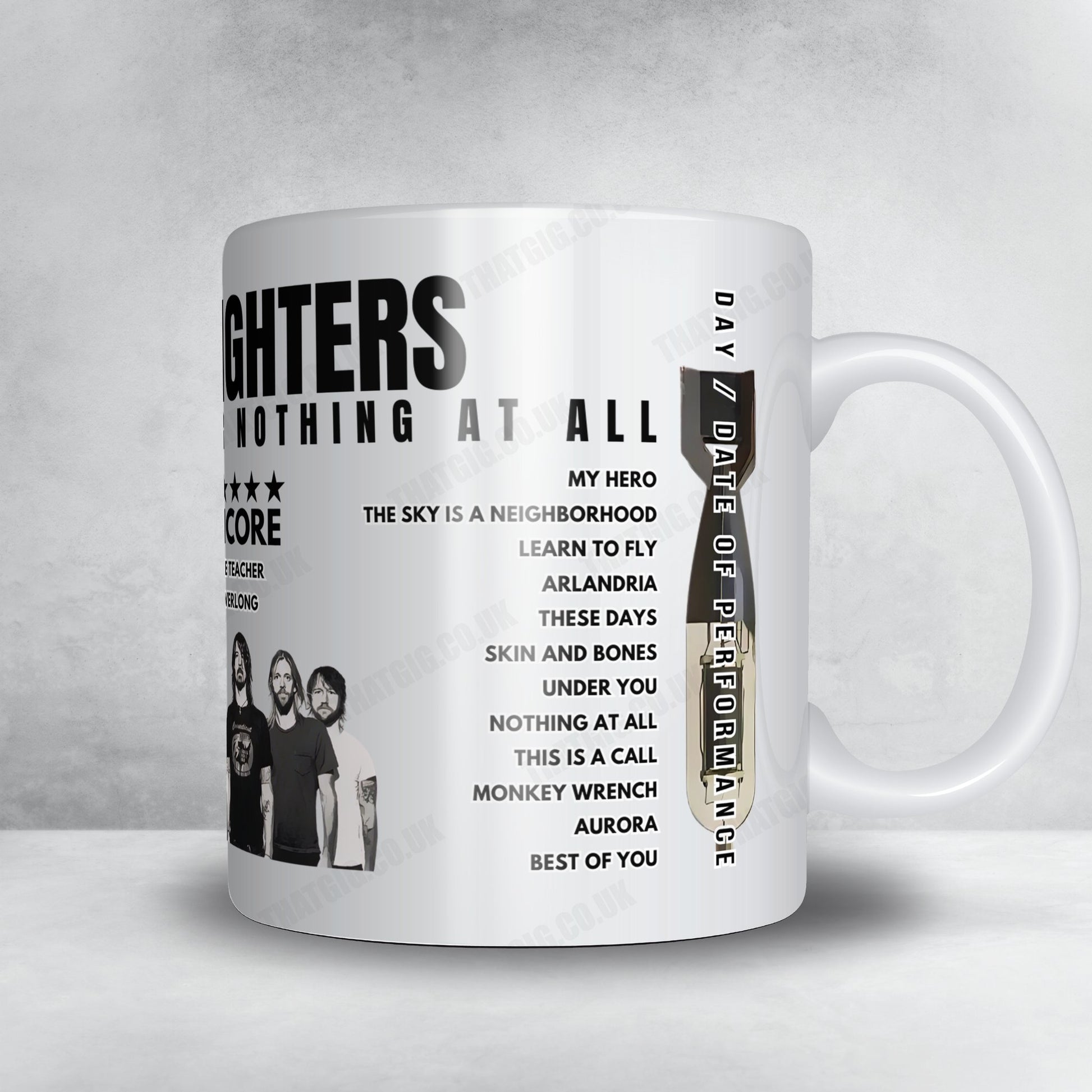 Foo Fighters Setlist Mug - T-Mobile Park, Seattle - August 18th, 2024