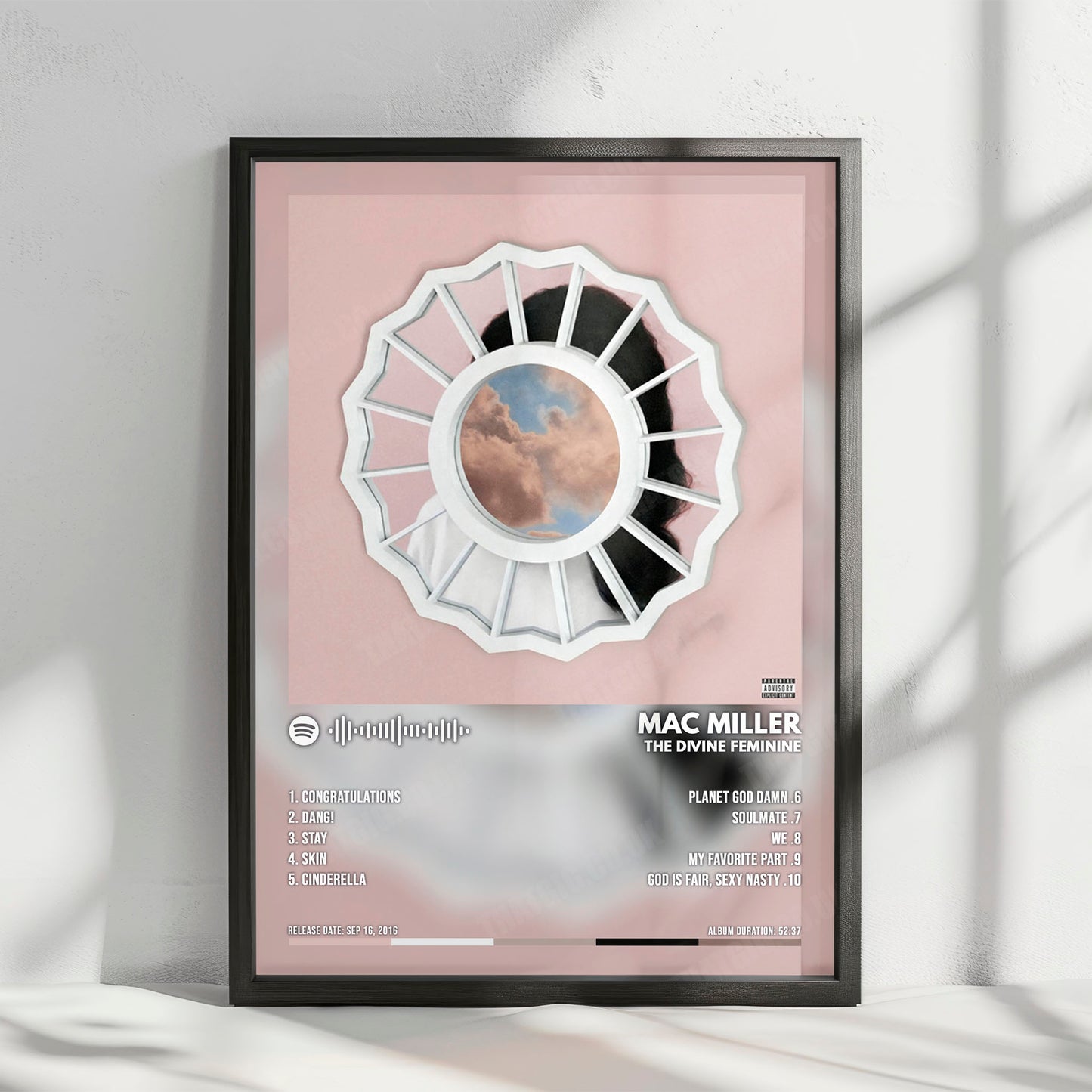 Mac Miller "The Divine Feminine" Album Cover Poster - with Complete Tracklist