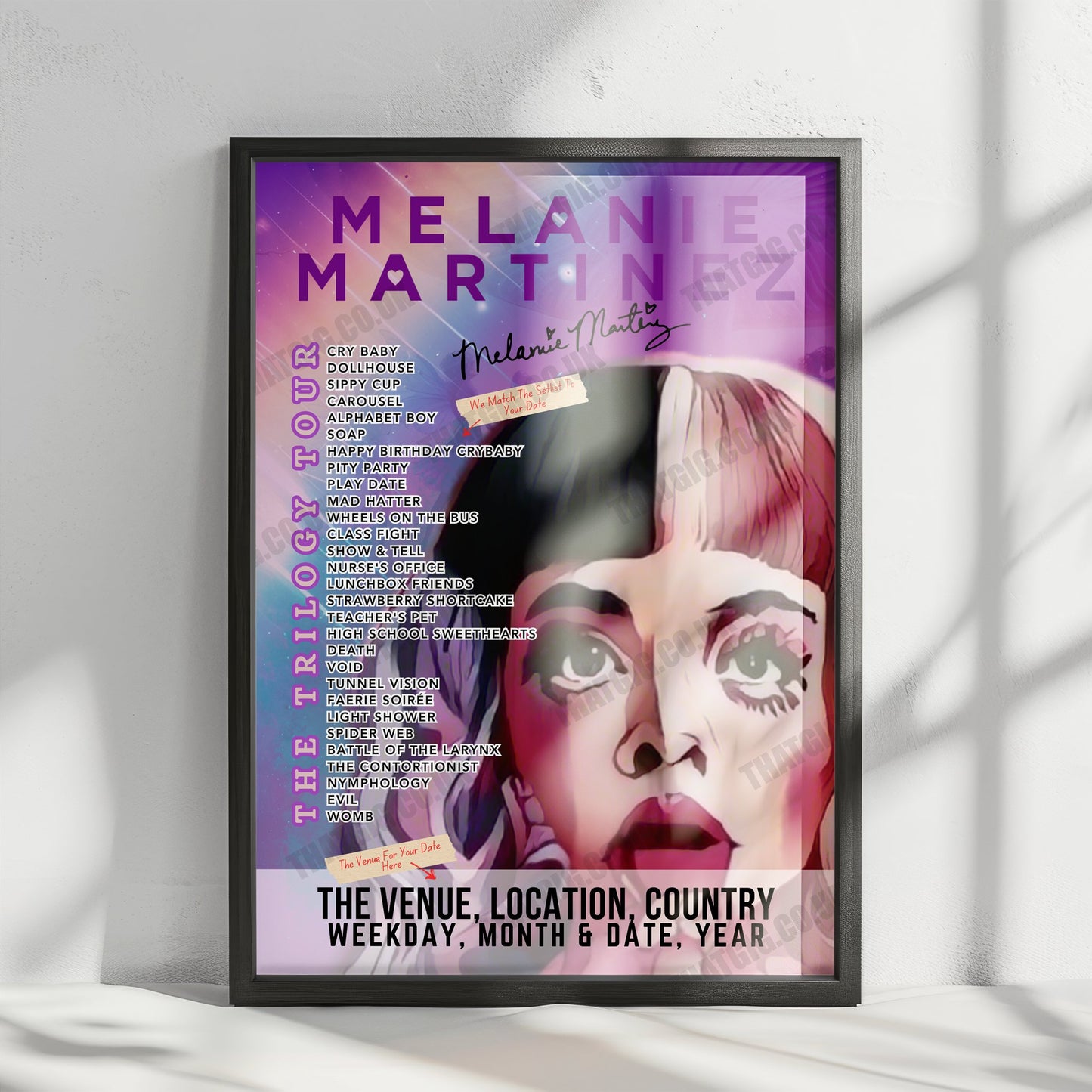 Melanie Martinez Setlist Poster - Kia Forum Inglewood - May 15th, 2024