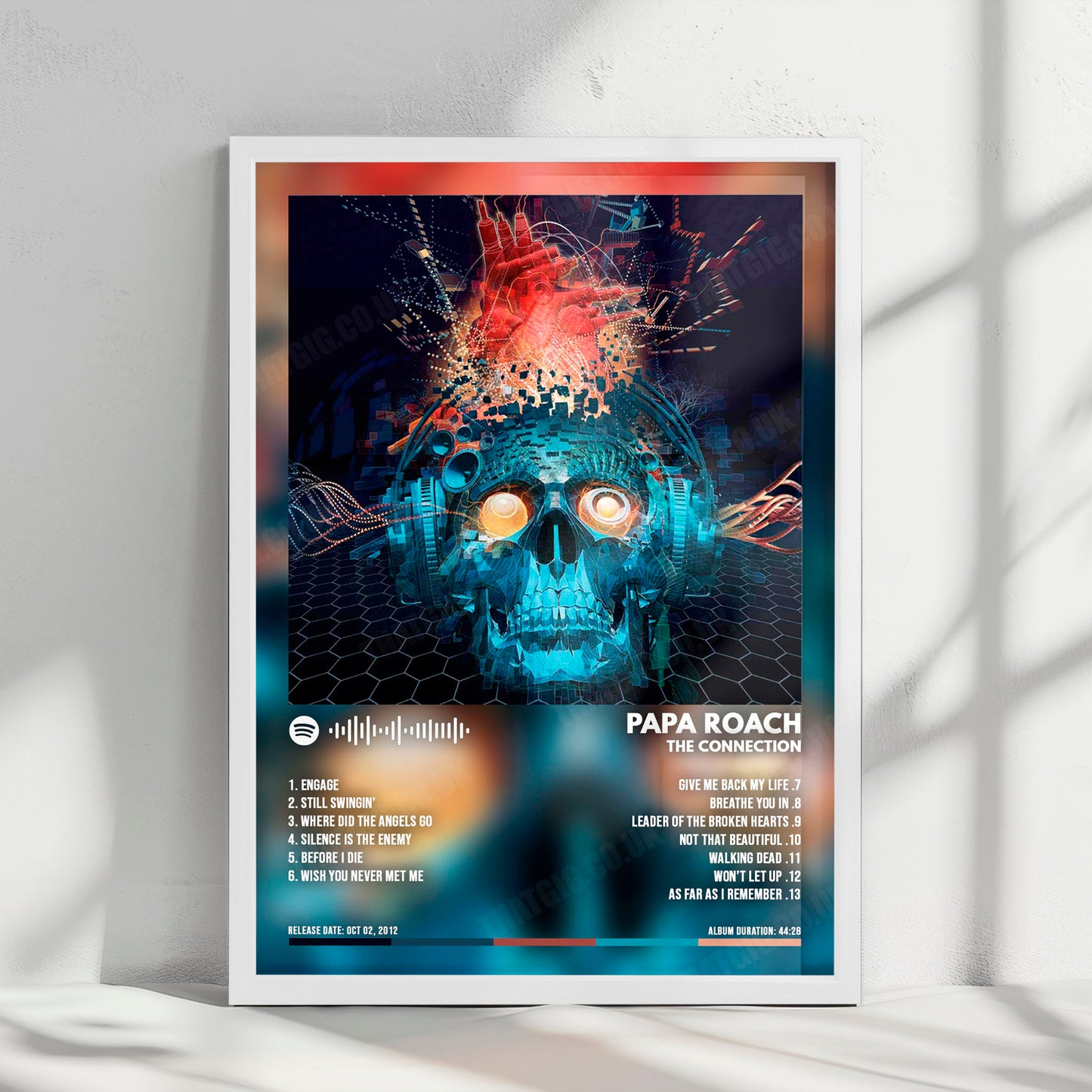 Papa Roach "The Connection " Album Cover Poster - with Complete Tracklist