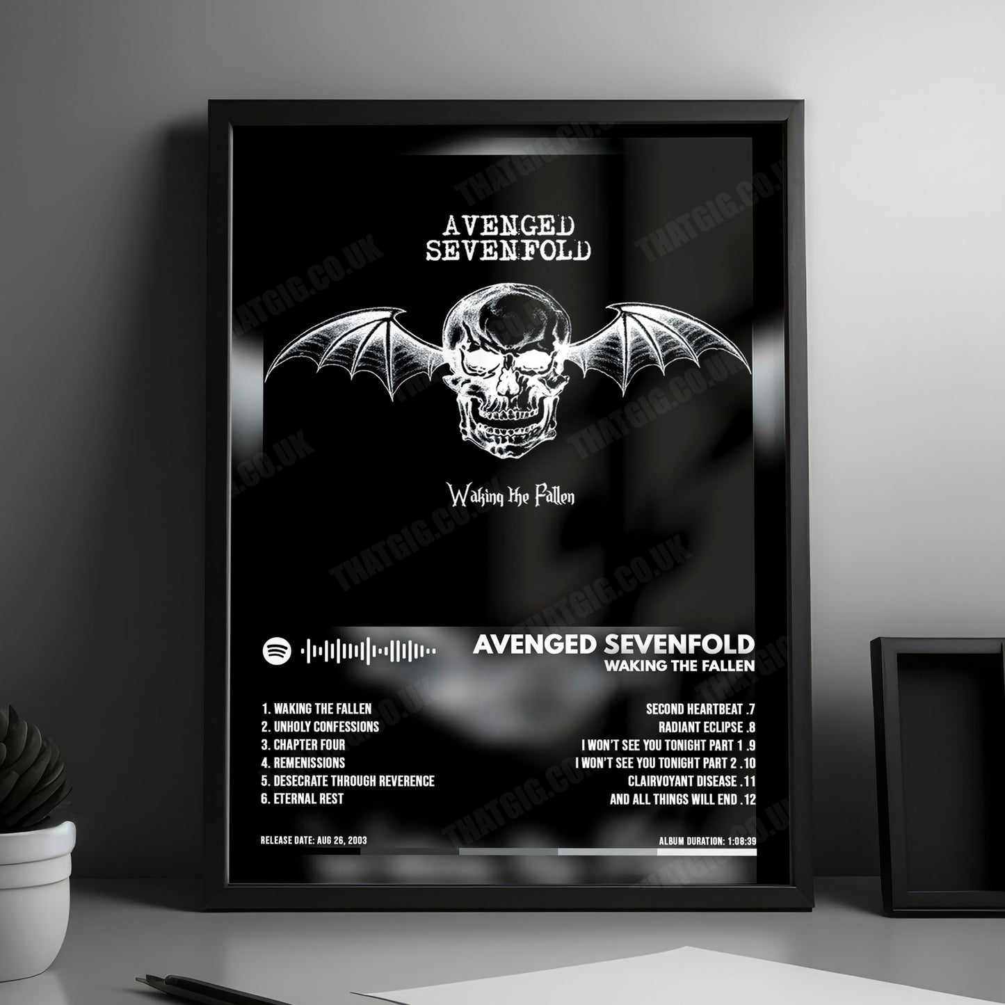 Avenged Sevenfold "Waking The Fallen" Album Cover Poster - with Complete Tracklist