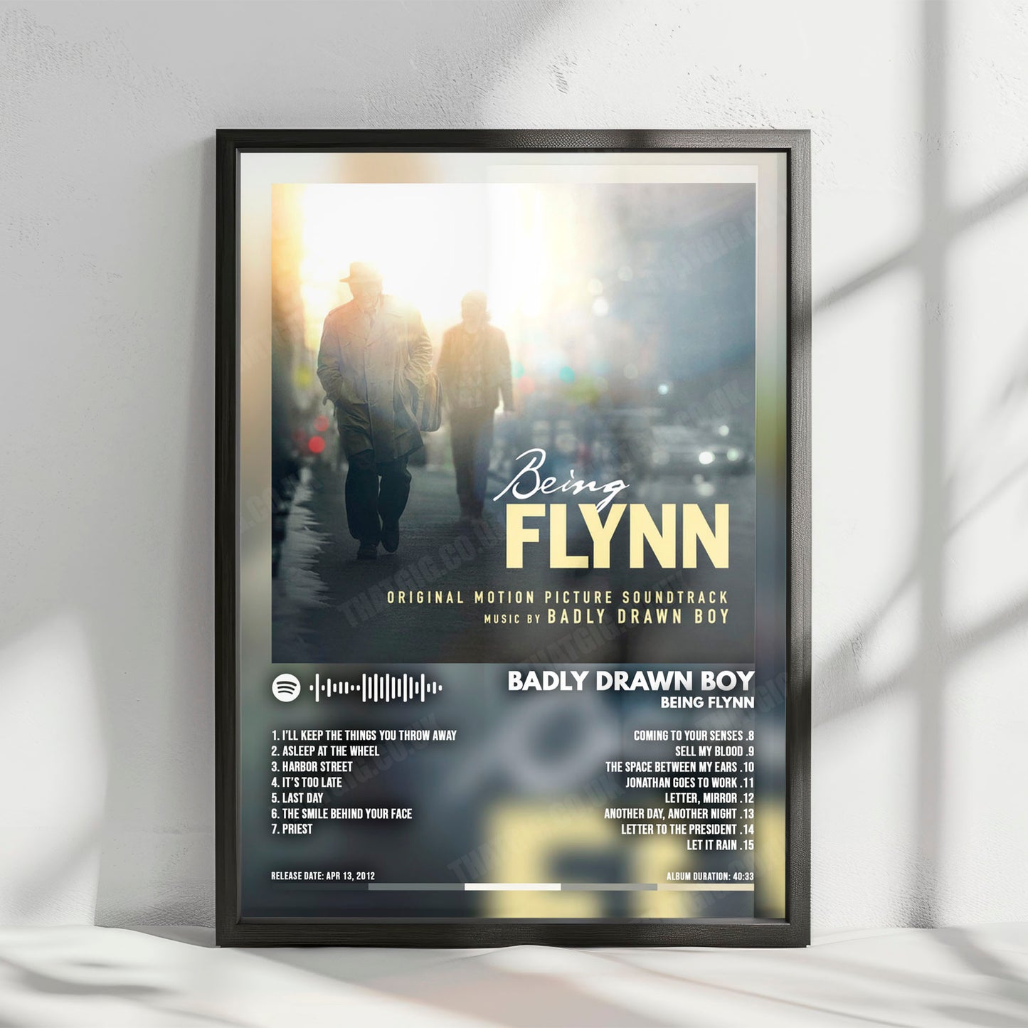 Badly Drawn Boy "Boy Being Flynn" Album Cover Poster - with Complete Tracklist