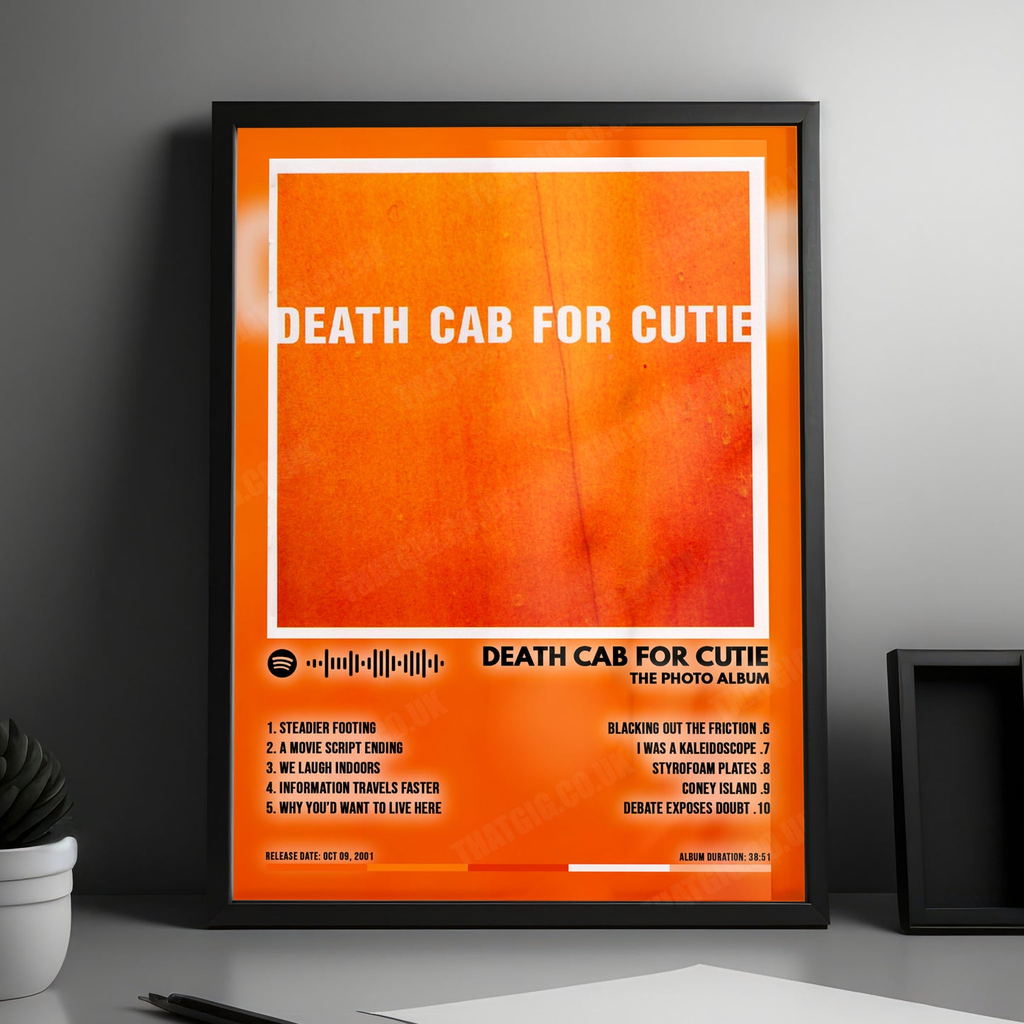 Death Cab for Cutie "The Photo Album" Album Cover Poster - with Complete Tracklist
