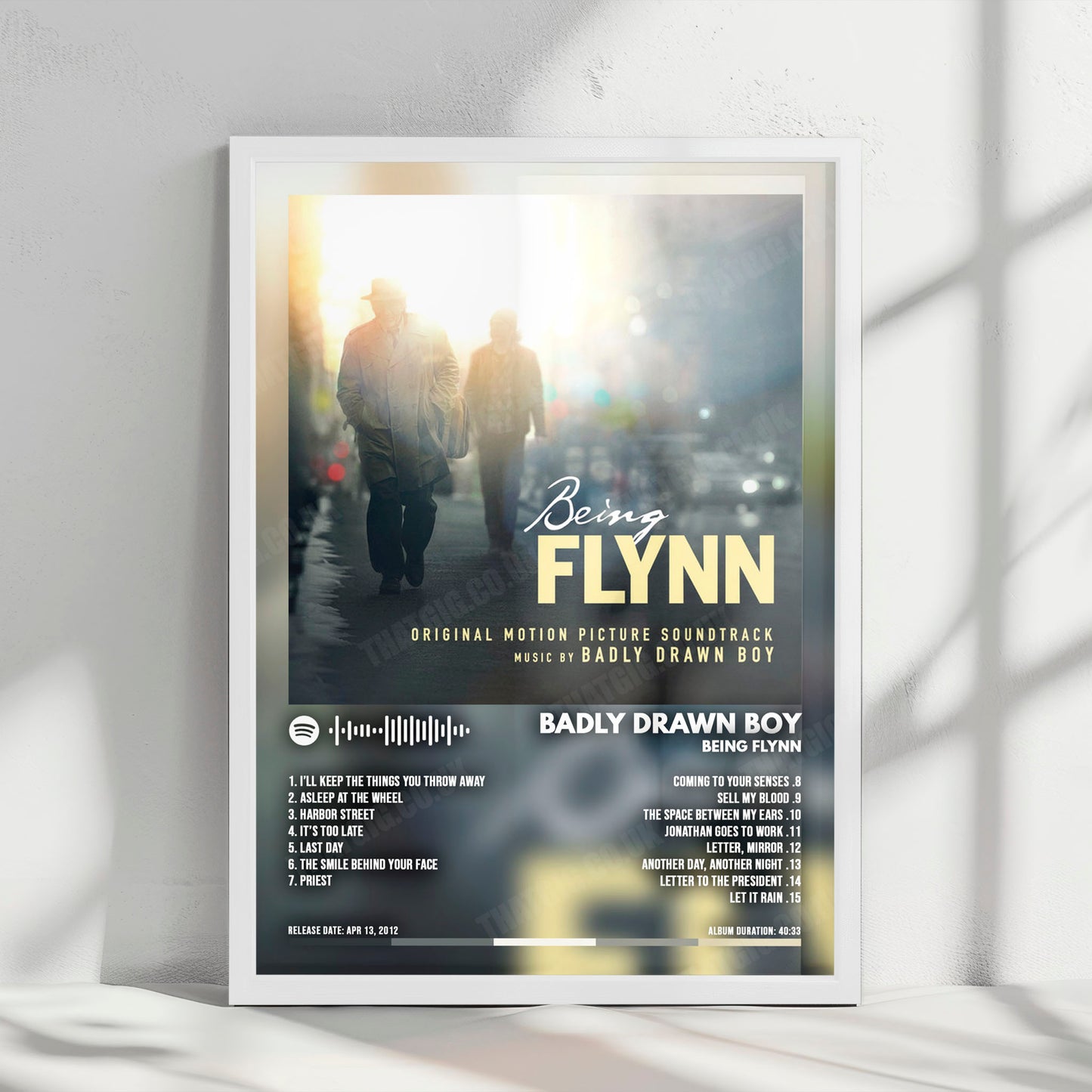 Badly Drawn Boy "Boy Being Flynn" Album Cover Poster - with Complete Tracklist