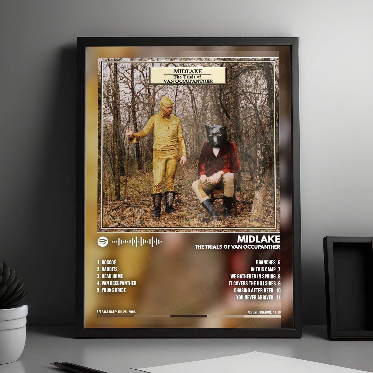 Midlake "The Trials of Van Occupanther" Album Cover Poster - with Complete Tracklist