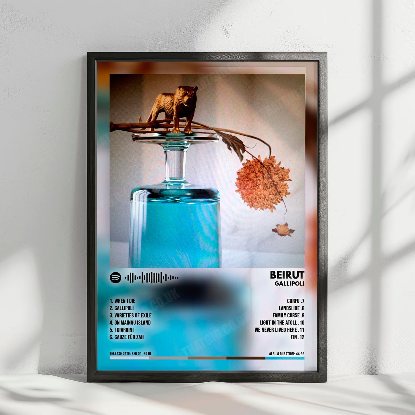 Beirut "Gallipoli" Album Cover Poster - with Complete Tracklist