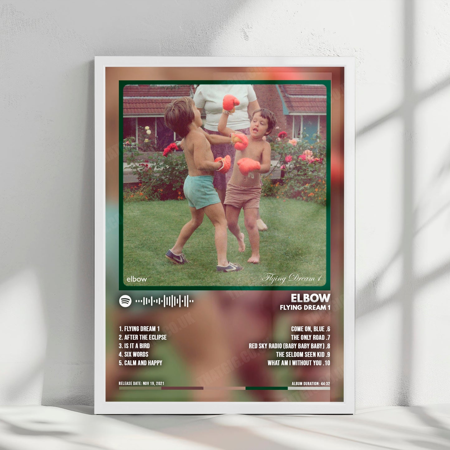 Elbow "Flying Dream 1" Album Cover Poster - with Complete Tracklist