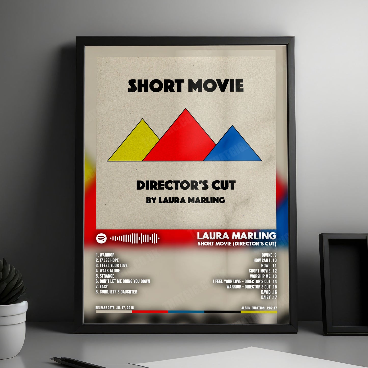 Laura Marling "Short Movie (Director's Cut)" Album Cover Poster - with Complete Tracklist