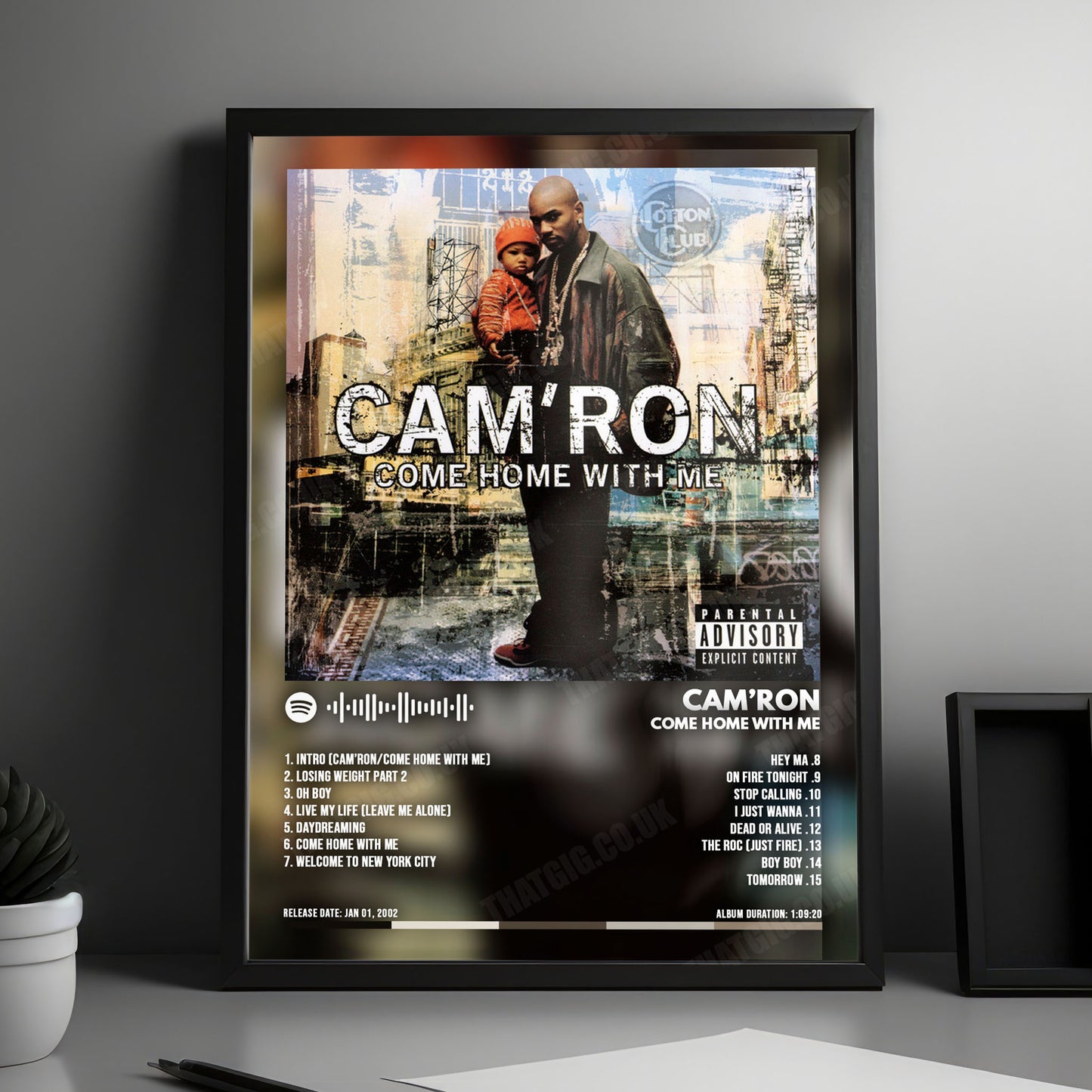 Camron "Come Home With Me" Album Cover Poster - with Complete Tracklist