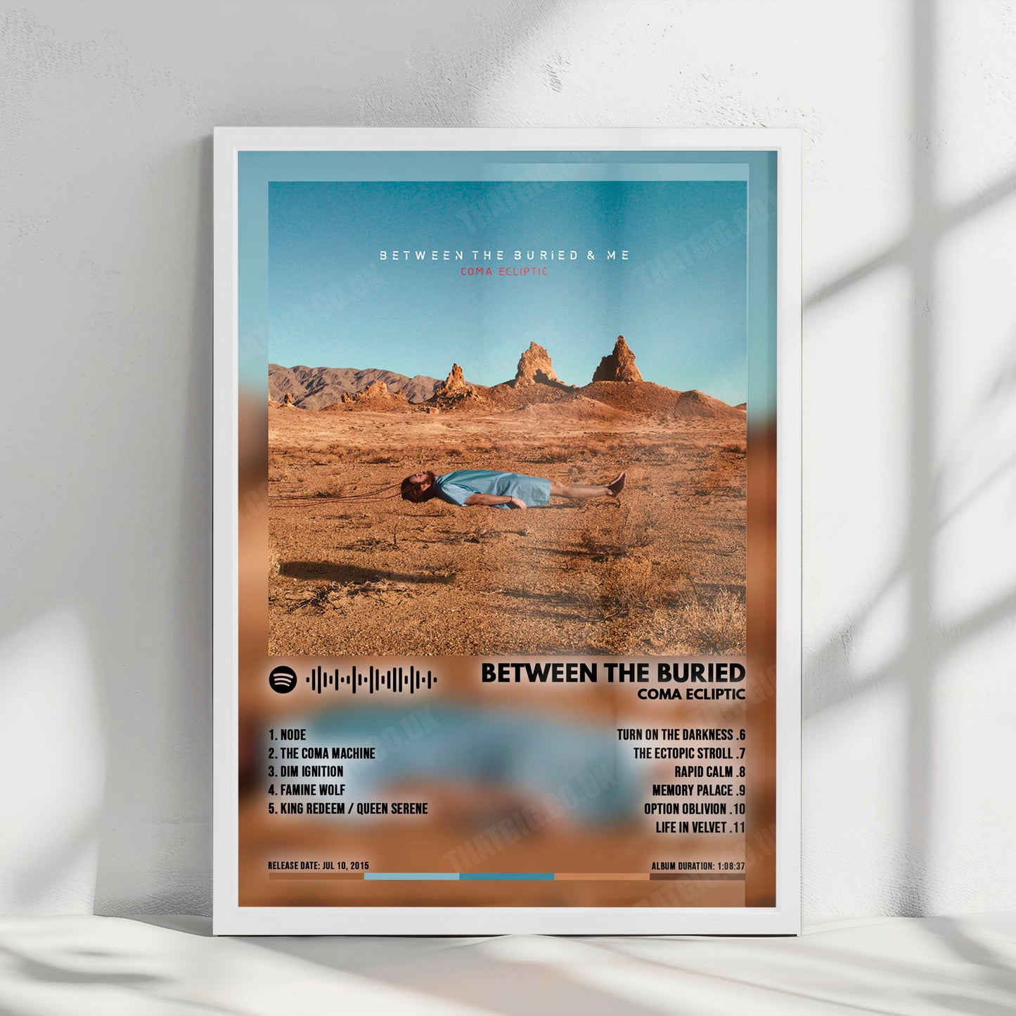 Between the Buried and Me "Coma Ecliptic" Album Cover Poster - with Complete Tracklist