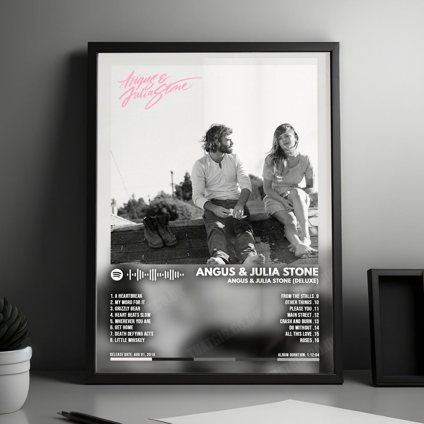 Angus & Julia Stone "Angus & Julia Stone (Deluxe)" Album Cover Poster - with Complete Tracklist