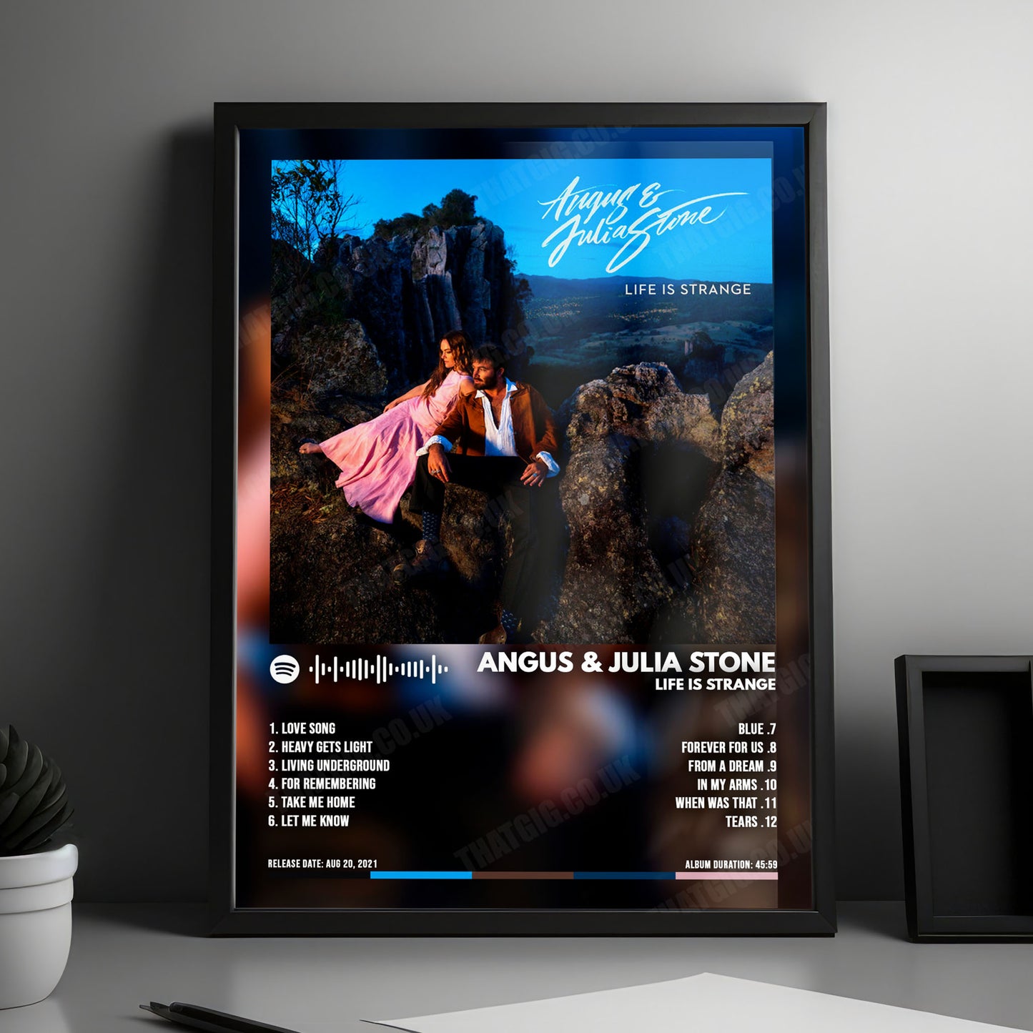 Angus & Julia Stone "Life Is Strange" Album Cover Poster - with Complete Tracklist