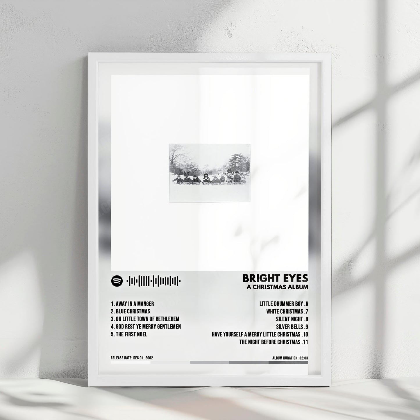 Bright Eyes "A Christmas Album" Album Cover Poster - with Complete Tracklist