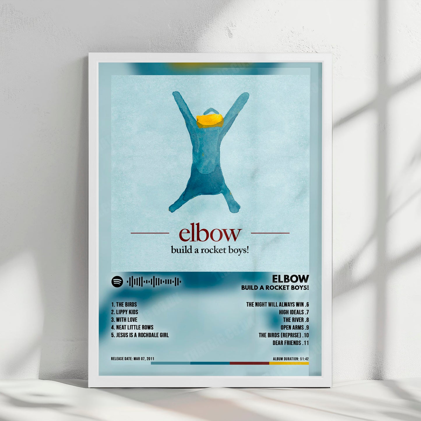 Elbow "build a rocket boys!" Album Cover Poster - with Complete Tracklist