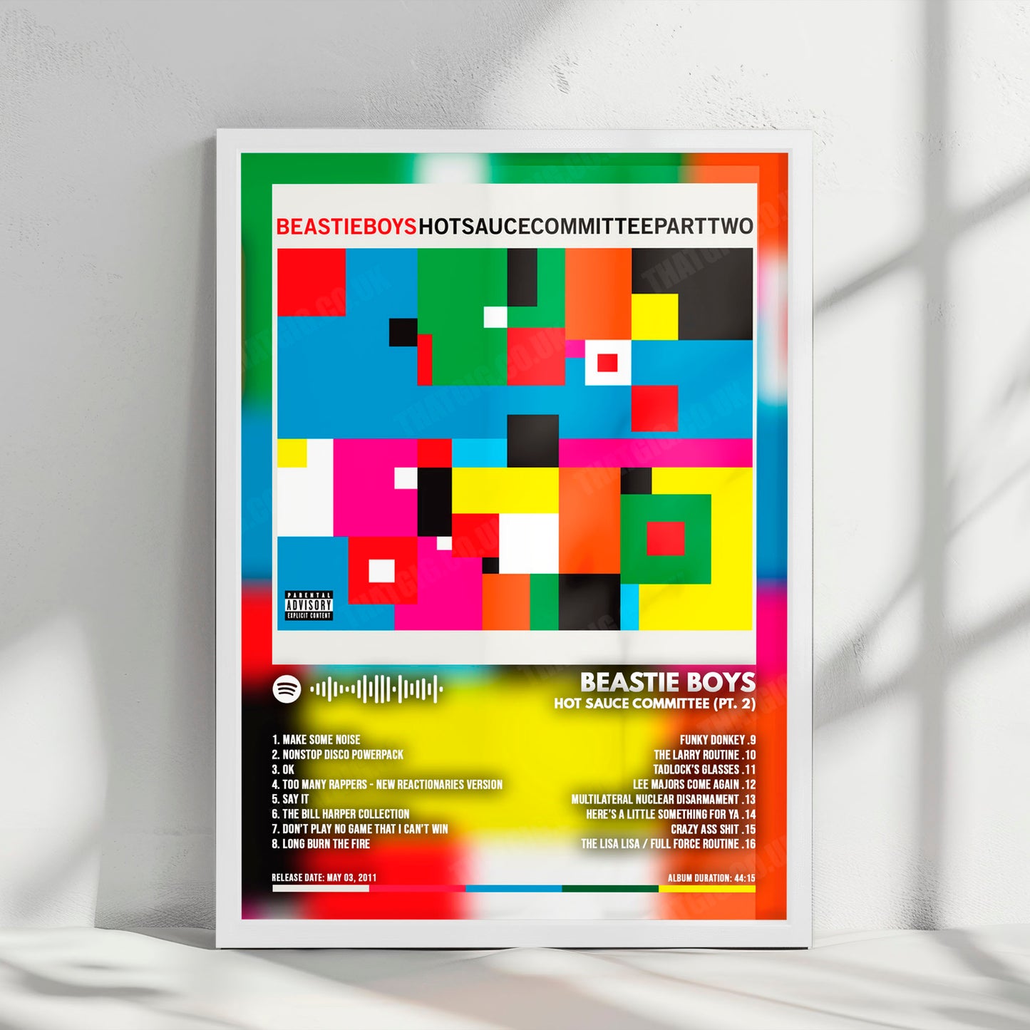 Beastie Boys "Hot Sauce Committee (Pt. 2)" Album Cover Poster - with Complete Tracklist