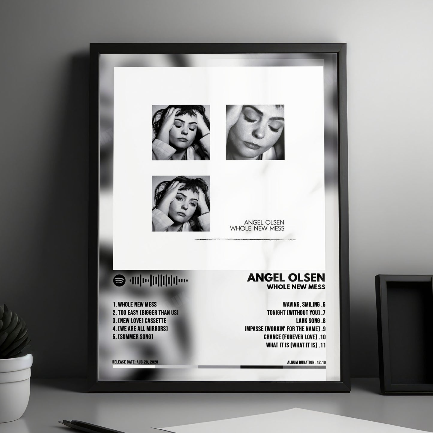 Angel Olsen "Whole New Mess" Album Cover Poster - with Complete Tracklist