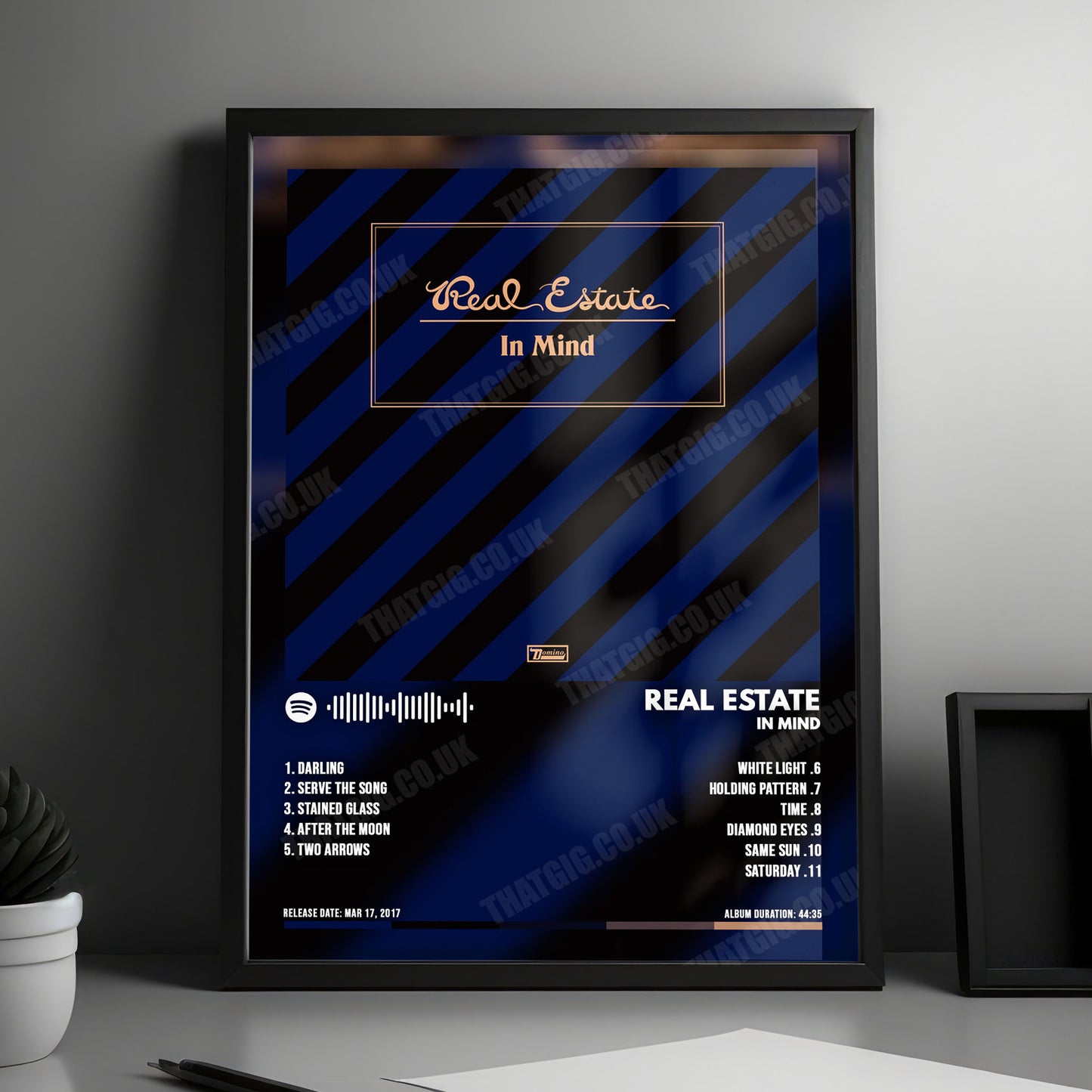 Real Estate "In Mind" Album Cover Poster - with Complete Tracklist