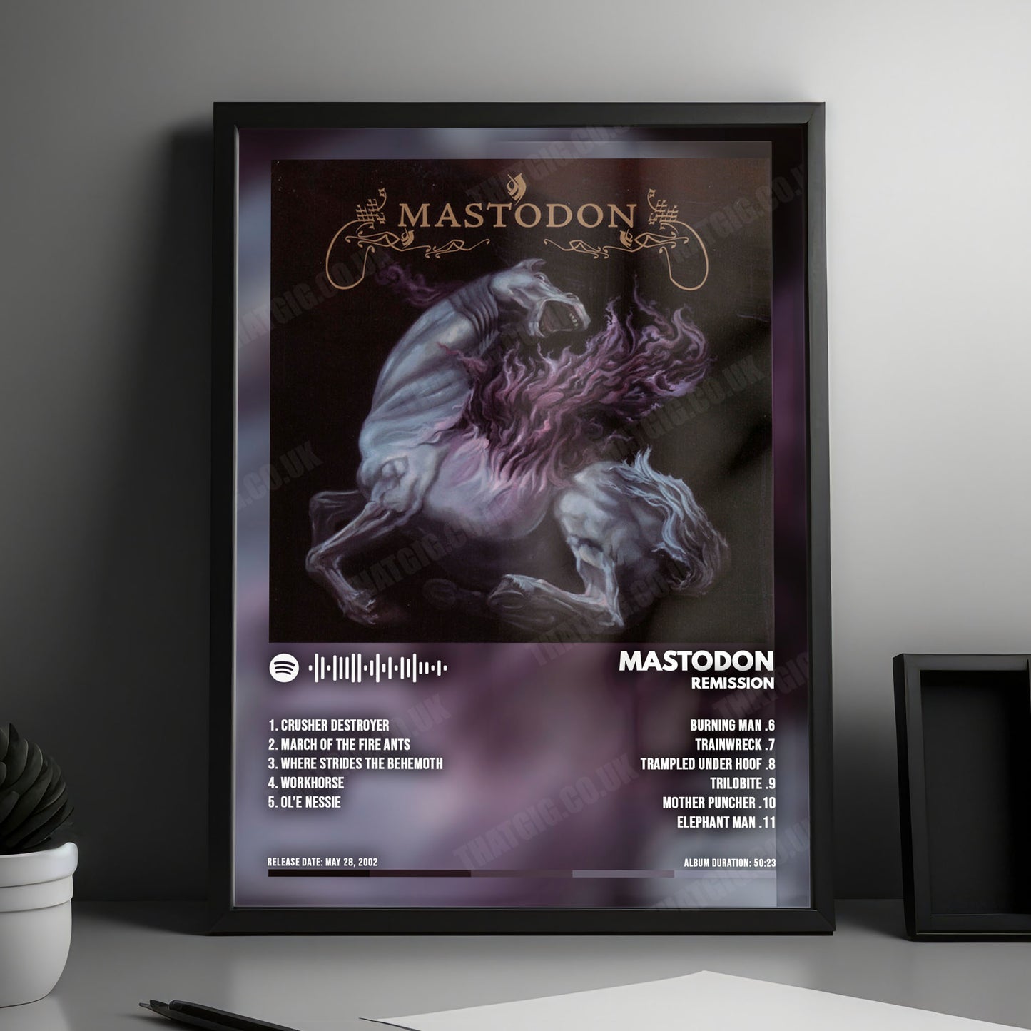 Mastodon "Remission" Album Cover Poster - with Complete Tracklist