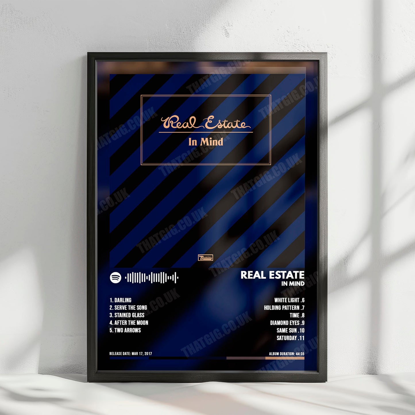 Real Estate "In Mind" Album Cover Poster - with Complete Tracklist