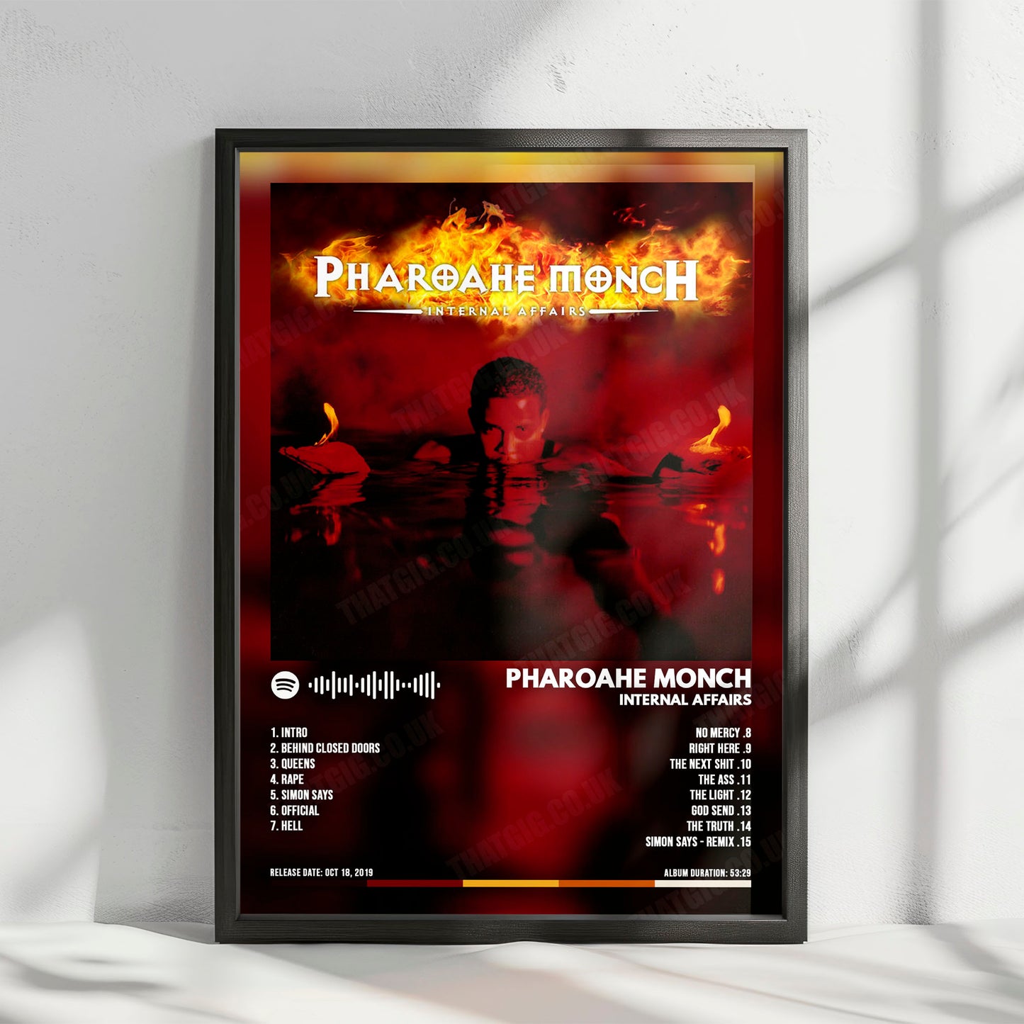 Pharoahe Monch "Internal Affairs" Album Cover Poster - with Complete Tracklist