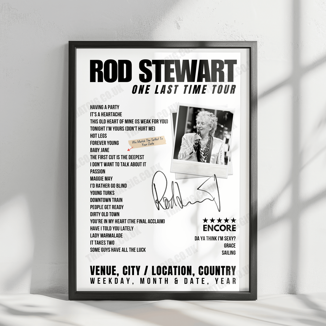 Rod Stewart’s 2024 Tour: Setlists, Concert Dates &amp; Exclusive Posters