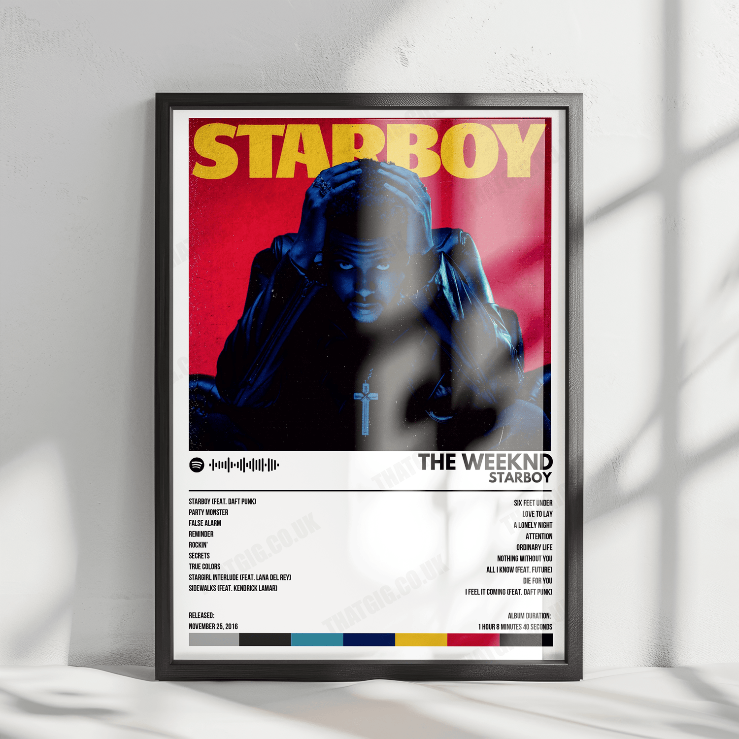 The Weeknd Starboy Album Cover Poster