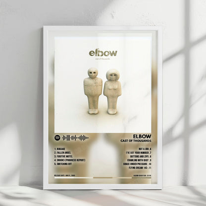 Elbow "Cast Of Thousands" Album Cover Poster - with Complete Tracklist
