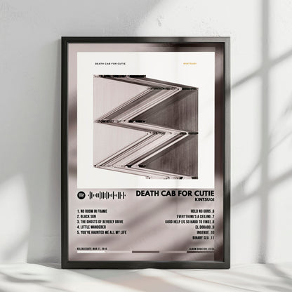 Death Cab for Cutie "Kintsugi" Album Cover Poster - with Complete Tracklist