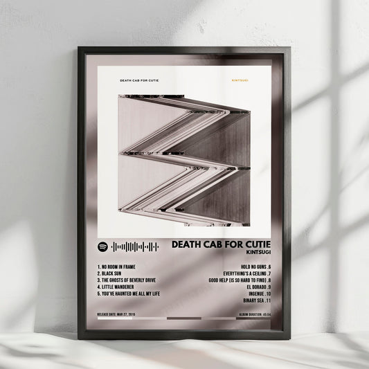 Death Cab for Cutie "Kintsugi" Album Cover Poster - with Complete Tracklist